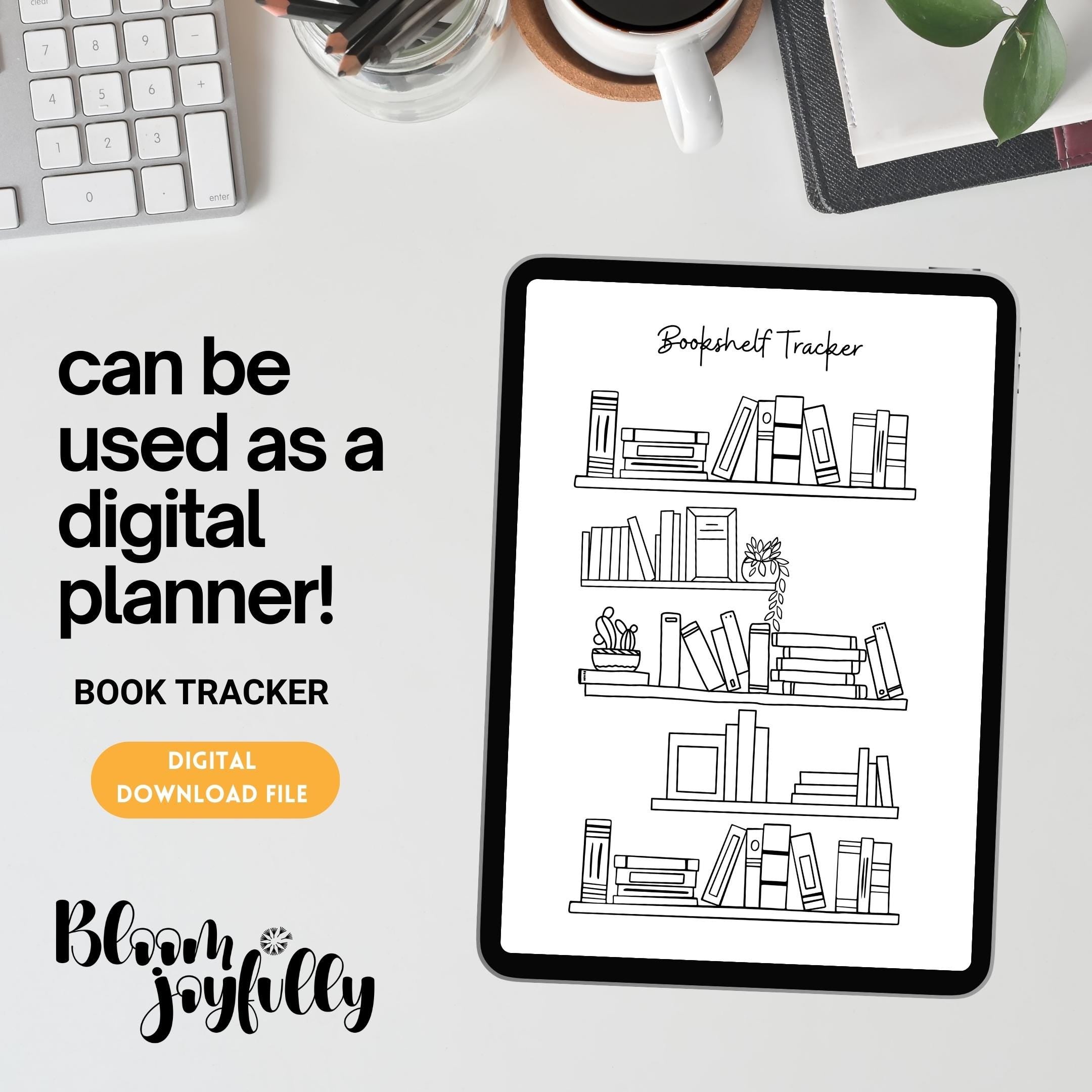 Book Challenge — Bookshelf Printable, Reading Planner, Book Tracker, Reading Log, Reading Challenge, Readin... | Bloom Joyfully printable