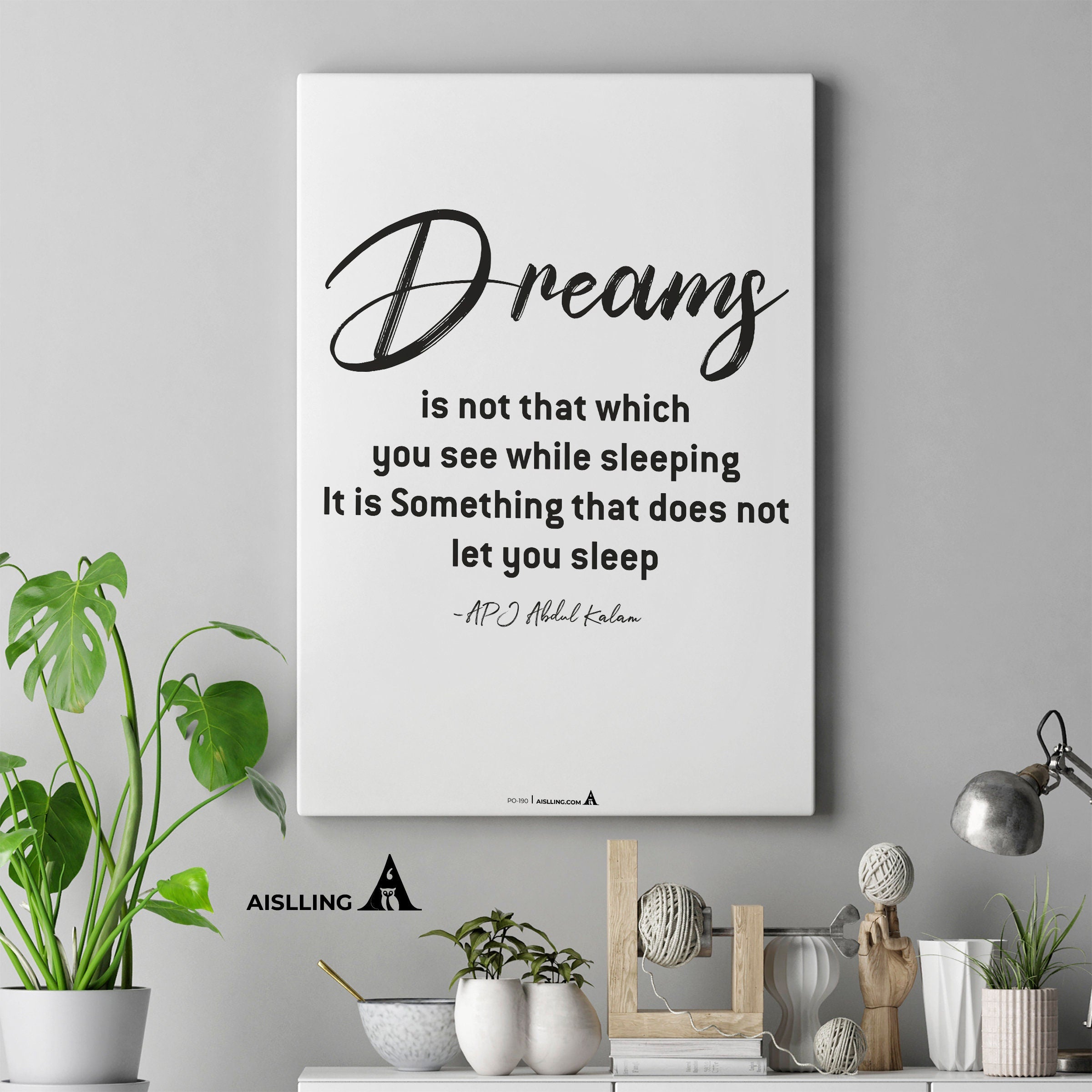 Aislling — Dreams is Quote Poster Printables, Inspirational Quote Poster, Motivational Art, Famous Quotes | Aislling printable