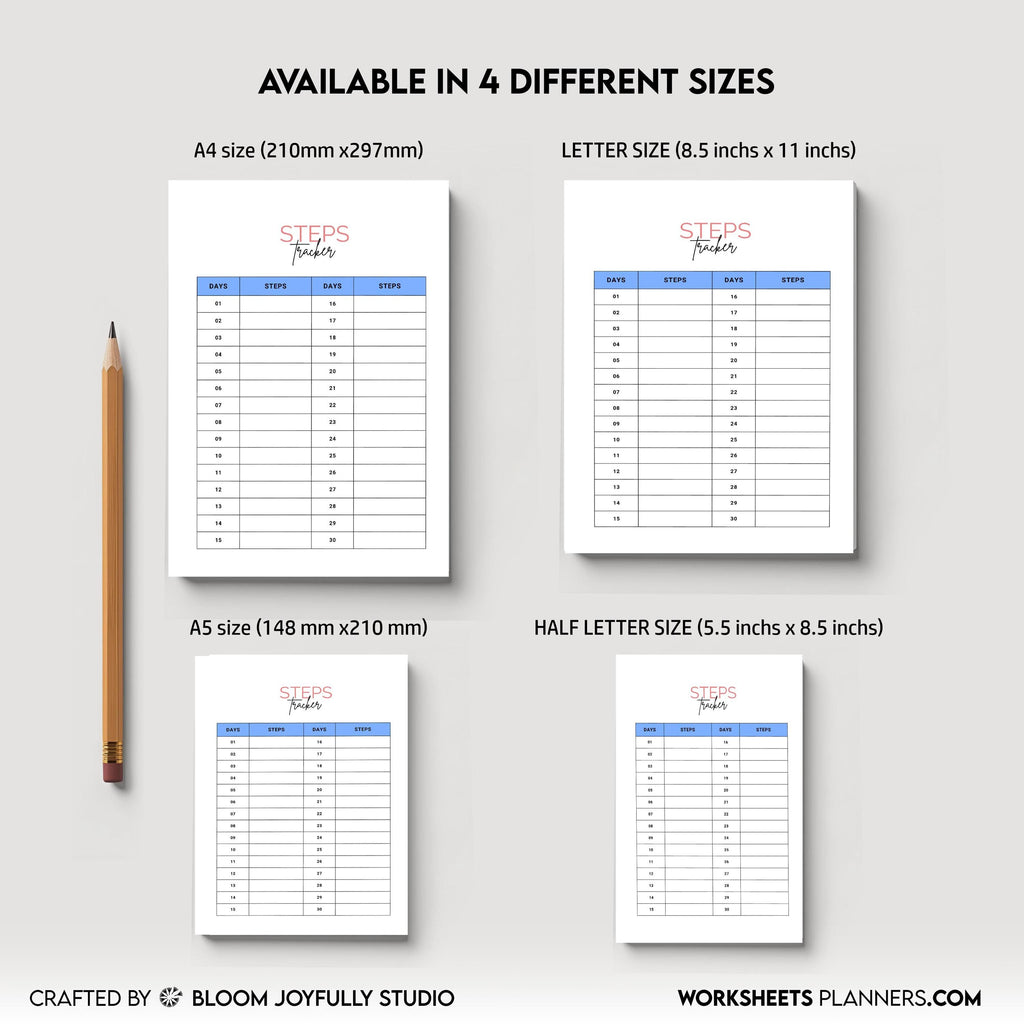 10K Step Tracker — Step Tracker PRINTABLE, Daily Walking Log, Fitness Planner PDF, Planner Page, Health Log... | Nutri Track printable