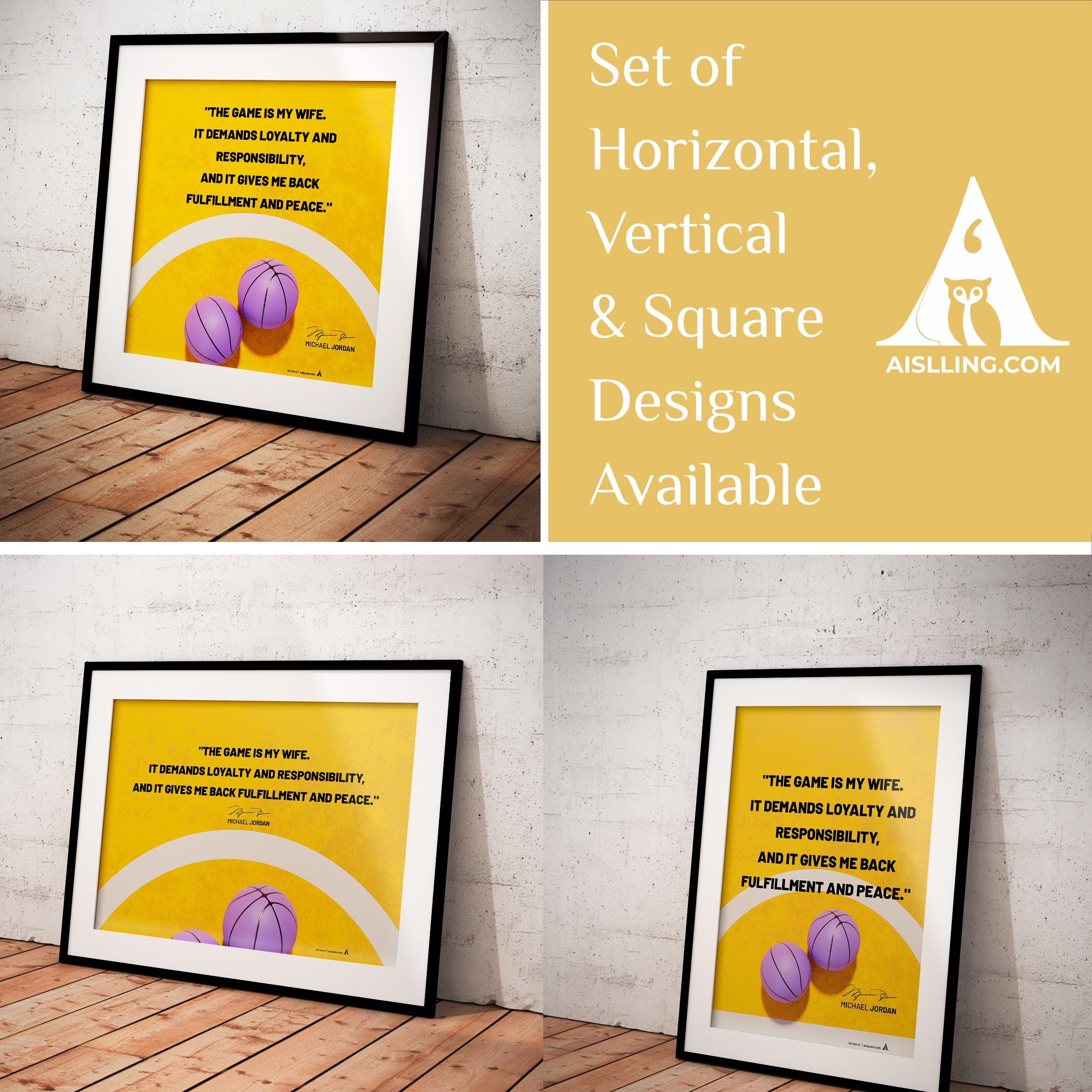 Basketball Art — Michael Jordan Inspirational Quote Poster: Basketball Legend Art (Digital Download) | Aislling printable