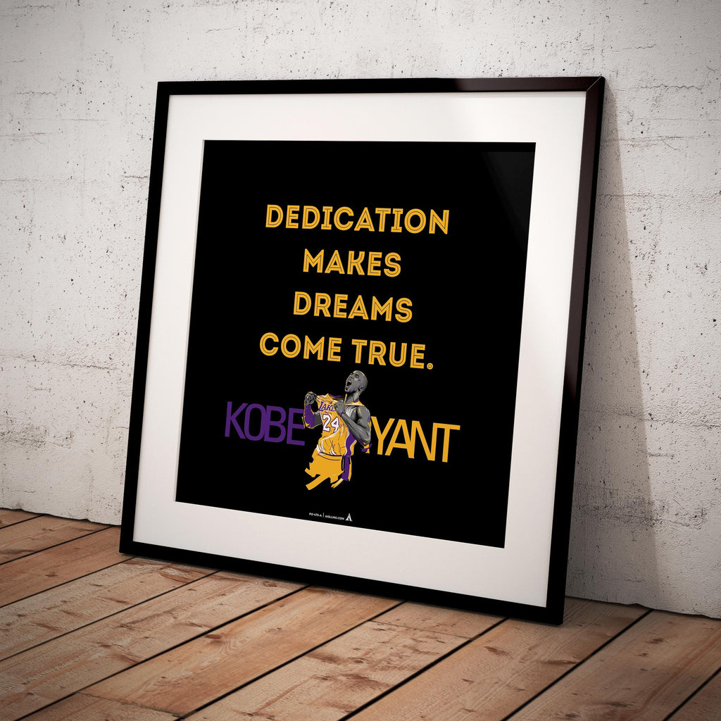 Kobe Bryant Mamba Mentality Quote Print printable quote poster | image | Instant Download for The ultimate gift for basketball moms