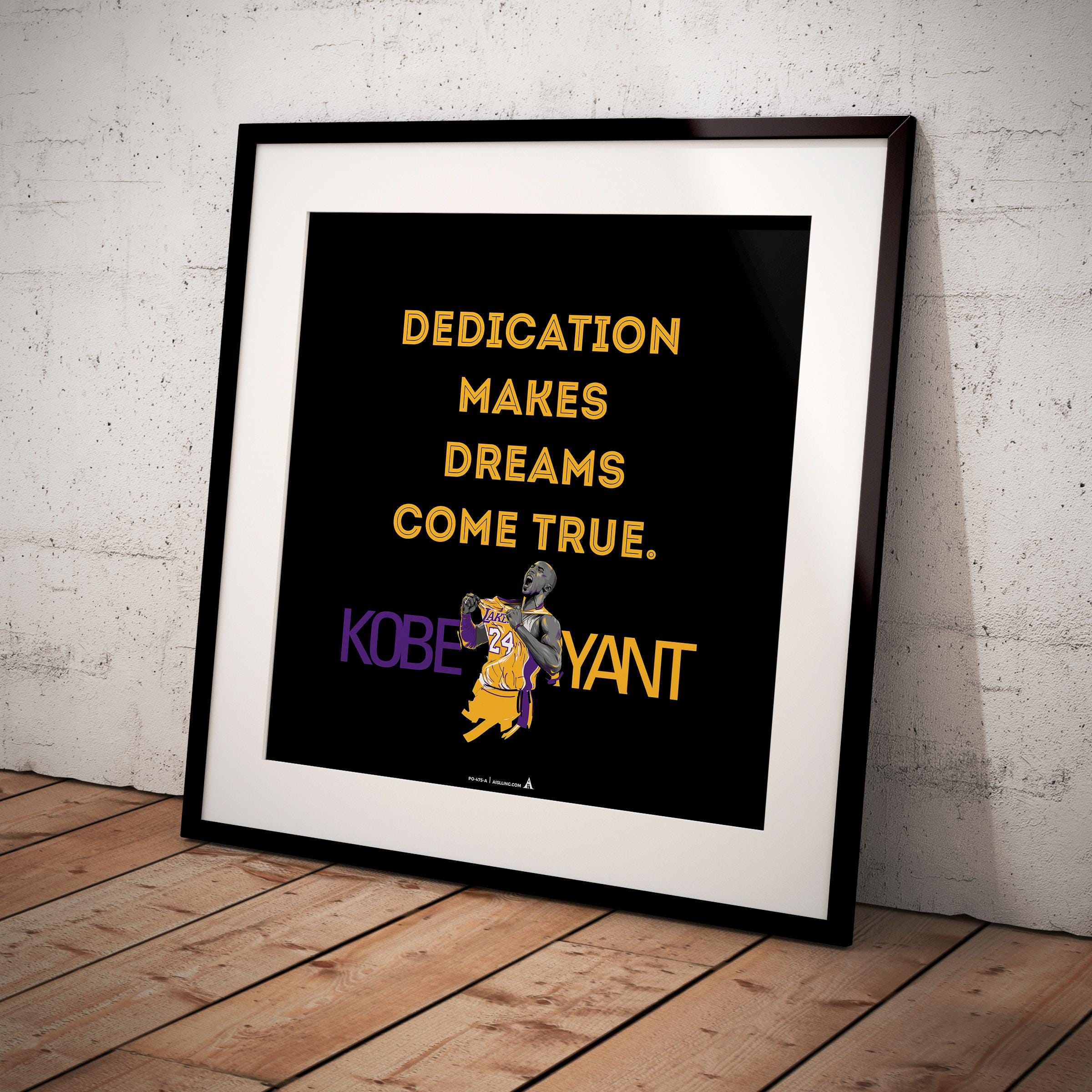 Kobe Bryant Mamba Mentality Quote Print printable quote poster | image | Instant Download for The ultimate gift for basketball moms