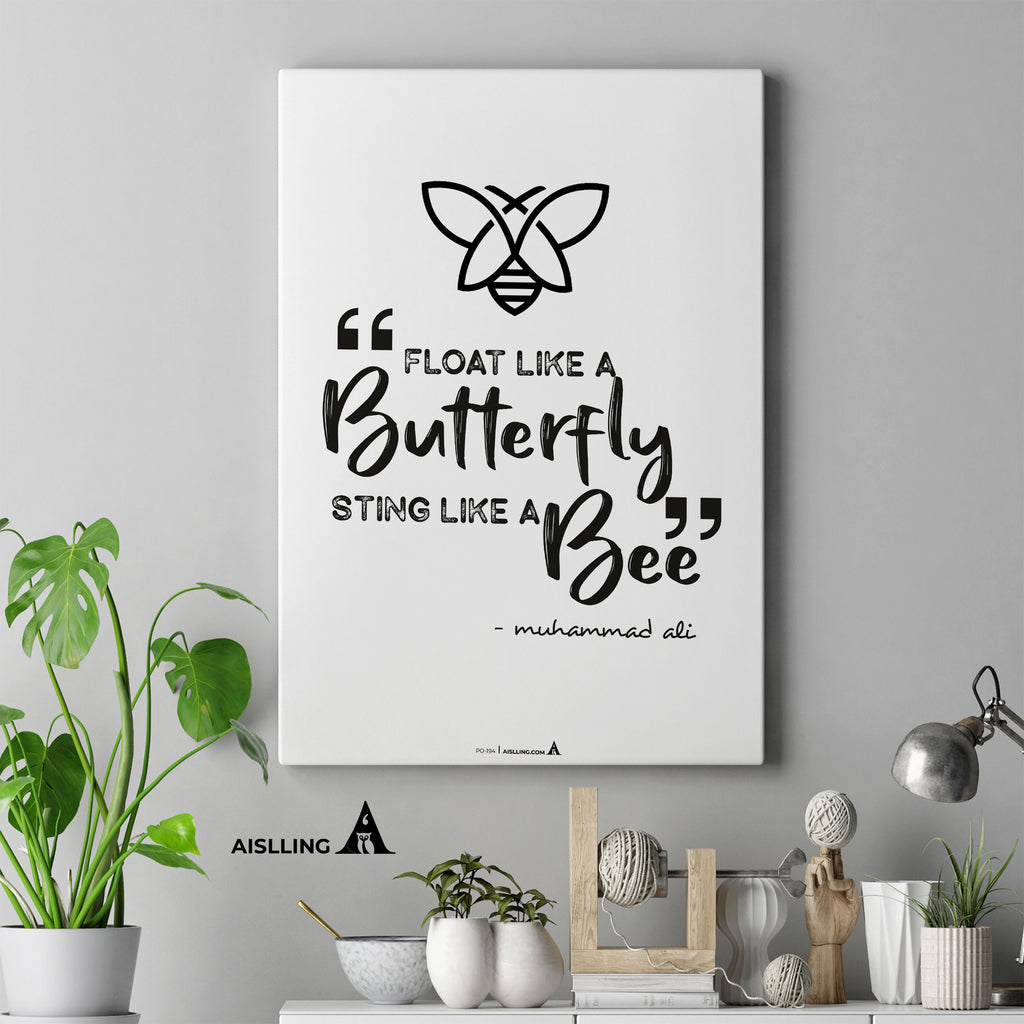 Aislling — Float like a butterfly, sting like a bee, muhammad ali, Printables, Inspirational Quote Poster, ... | Aislling printable