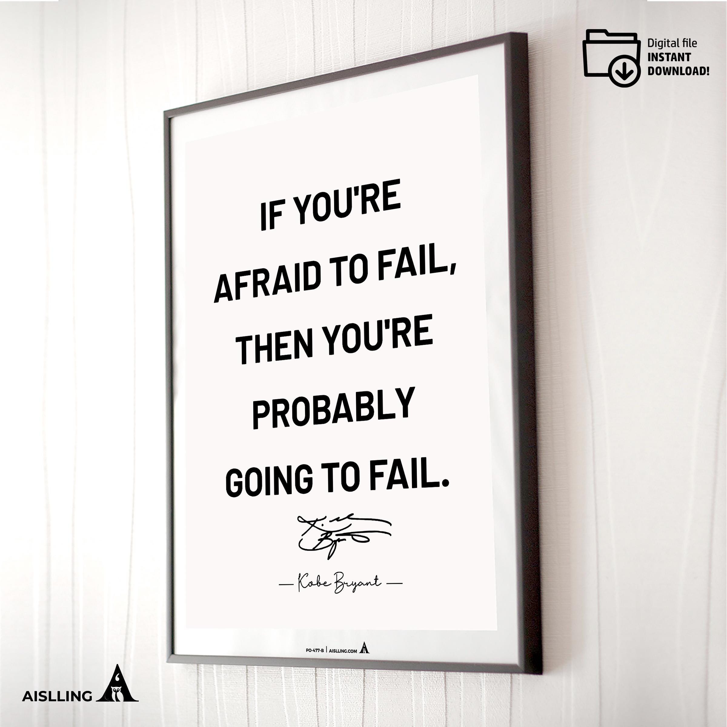 Aislling — Kobe Bryant Mamba Mentality Quotes, NBA Sports, Printable NBA Poster, Teenager kid basketball gi... | Aislling printable