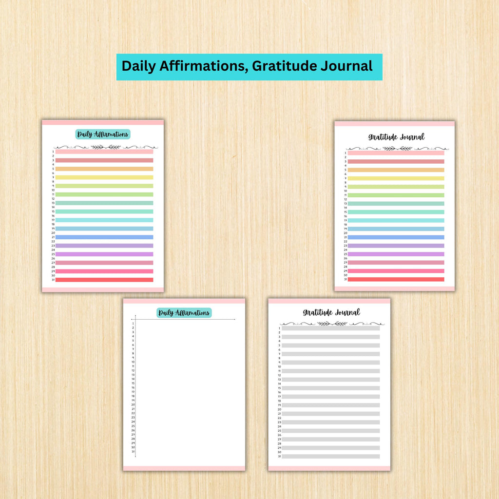 Daily Routine Track — Self Care Planner PRINTABLE, Wellness Journal and Daily Routine Tracker, Mental Healt... | Mindfulness printable