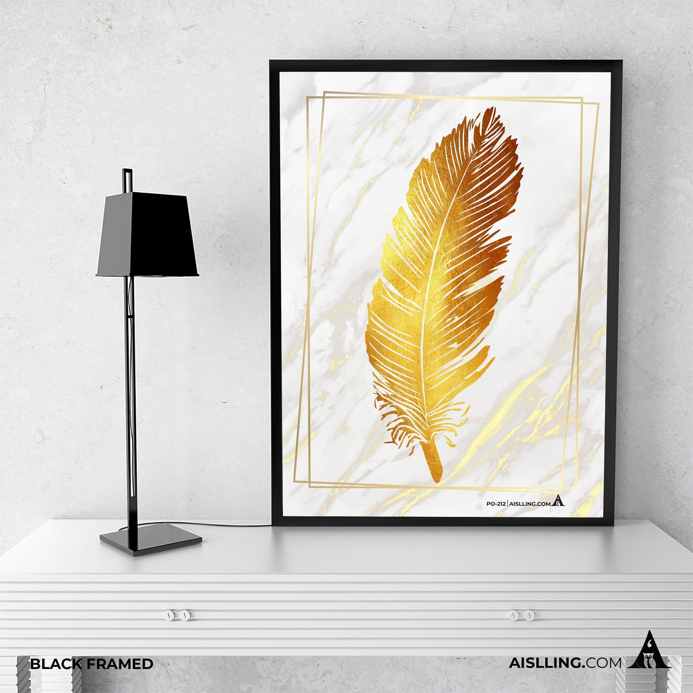 Aislling — Feather poster, gold line, gold line Quote Poster Printables Inspirational Quote Poster Motivati... | Aislling printable