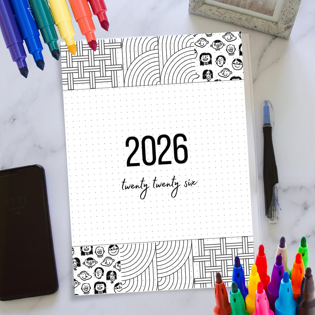 2026 Cover Pages — 2026 Bullet Journal Cover Page, PRINTABLE Title Page, Printable Cover Page, 2026 Planner... | Bloom Joyfully printable
