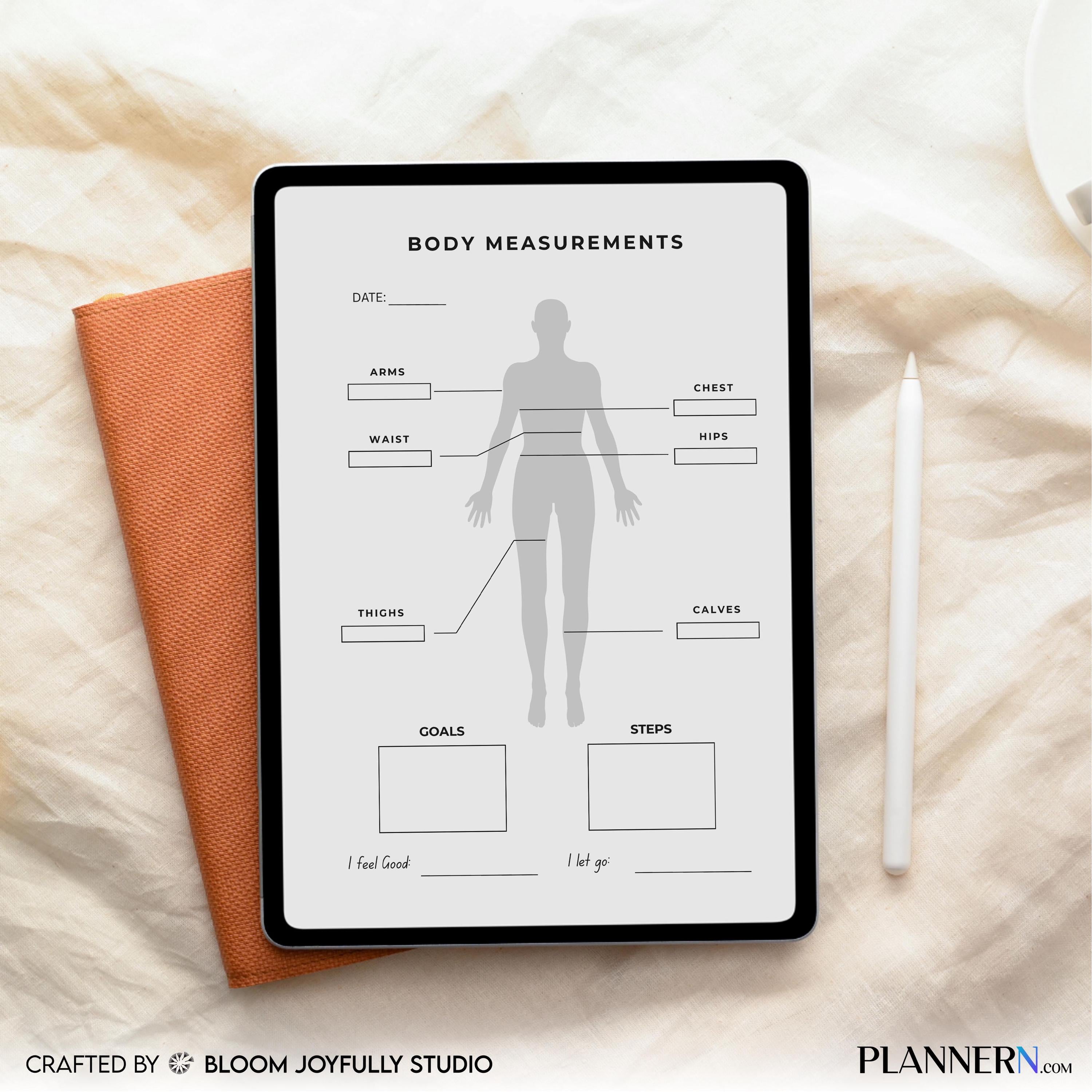 Body Measurement Tracker PRINTABLE, Weight Loss, Body Transformation before and After, Fitness Tracker, Hea... | Nutri Track printable