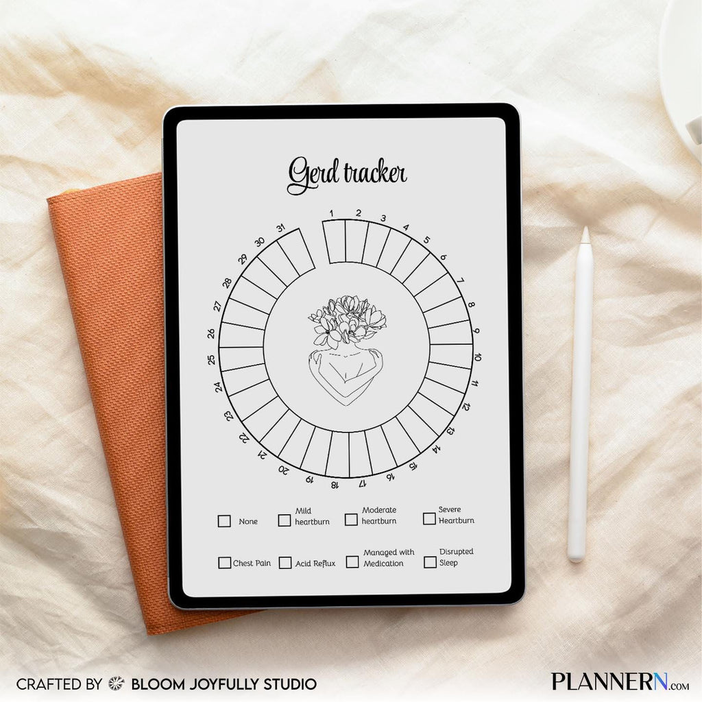 Acid Reflux Log — GERD Symptom Tracker Printable, Acid Reflux Tracker, Heartburn Tracker, GERD Health Track... | Bloom Joyfully printable