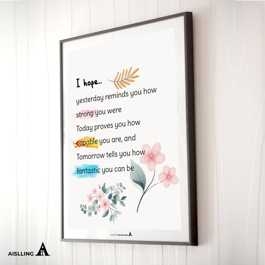 Aislling — I hope Posters Sign Kit Calming Decor Print Counselor Office Art Feelings SEL Kids Peace Classro... | Mindfulness printable