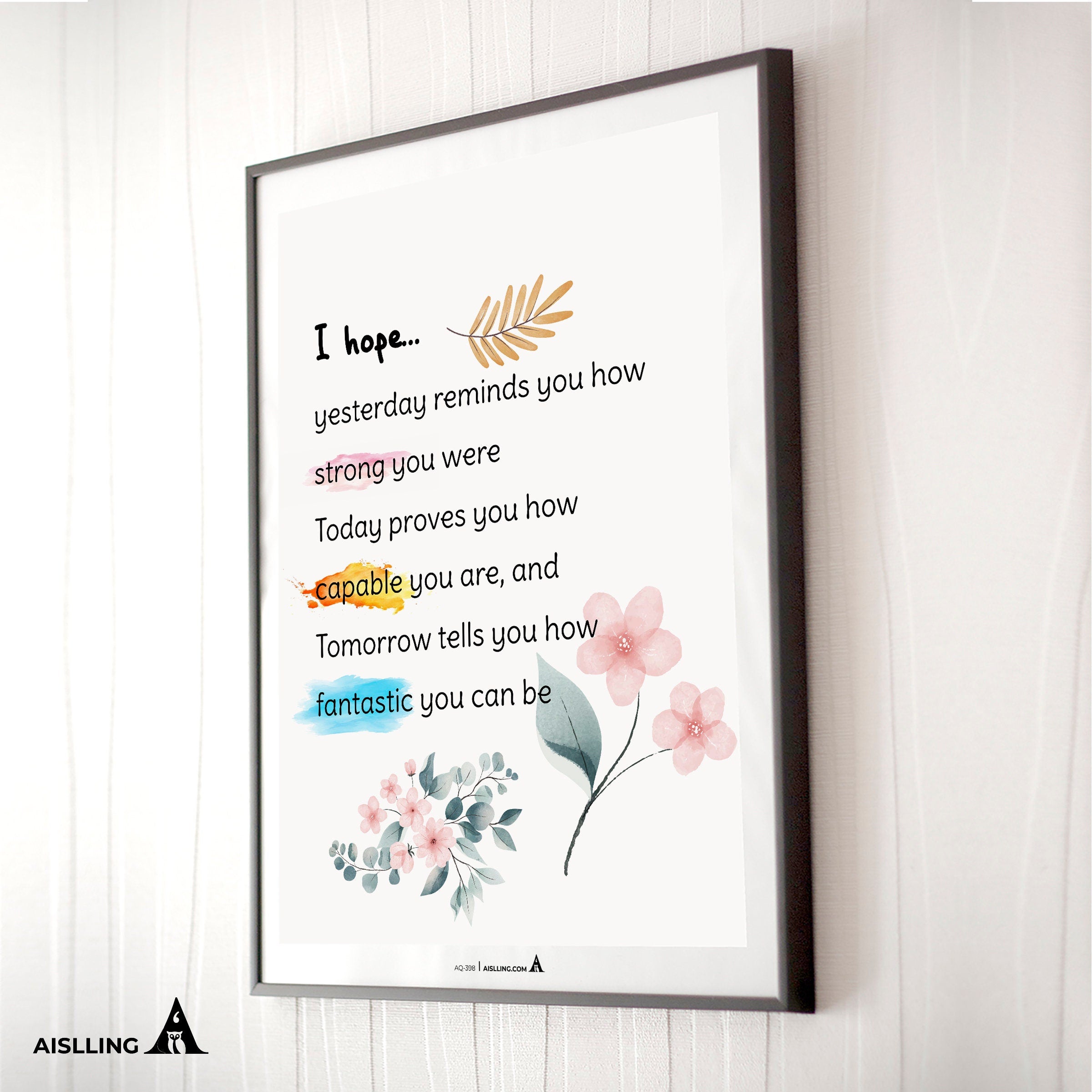 Aislling — I hope Posters Sign Kit Calming Decor Print Counselor Office Art Feelings SEL Kids Peace Classro... | Mindfulness printable