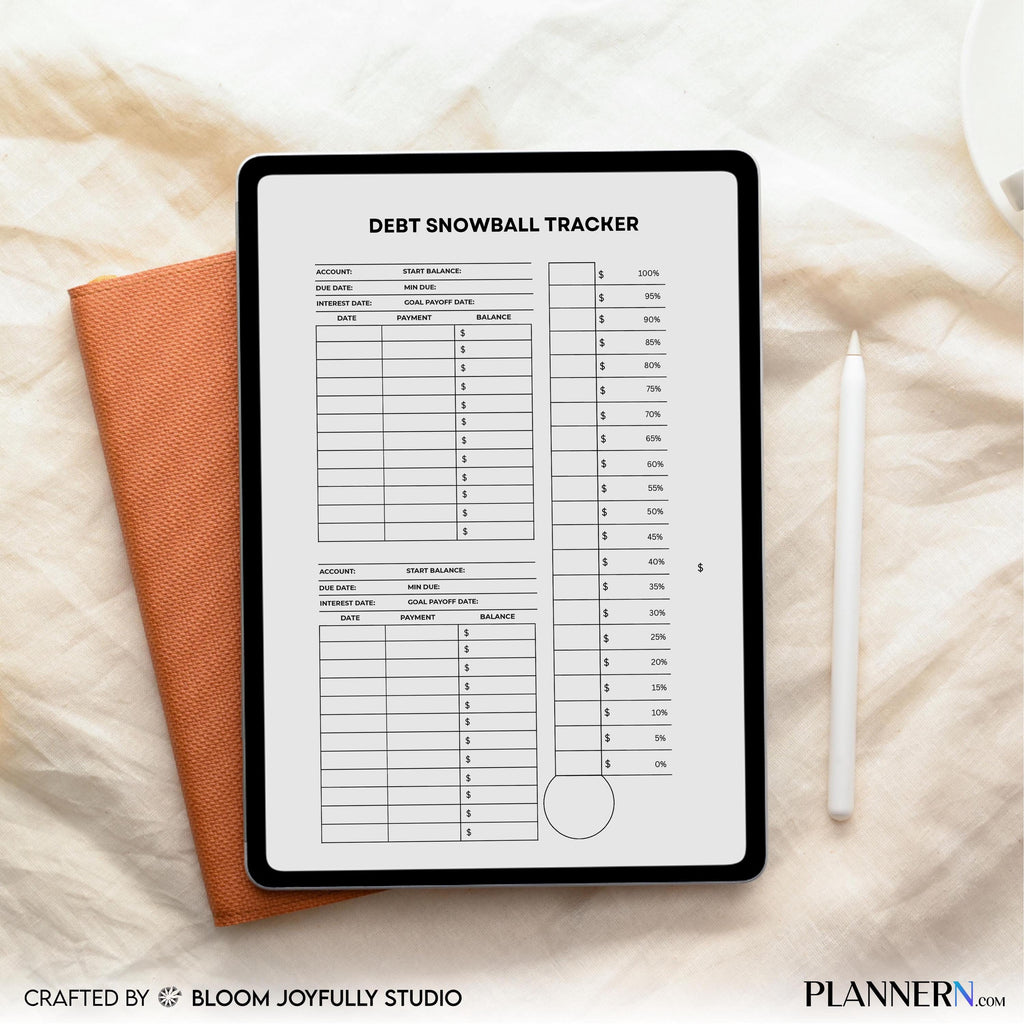 Budget Planner — Debt Payment Tracker PRINTABLE, Money Planner, Debt Repayment Plan, Debt Snowball Tracker,... | Bloom Joyfully printable