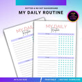 A5 Printable — My Daily Routine PRINTABLE, Daily Routine Planner, Daily Routine tracker, Morning and Night ... | Bloom Joyfully printable