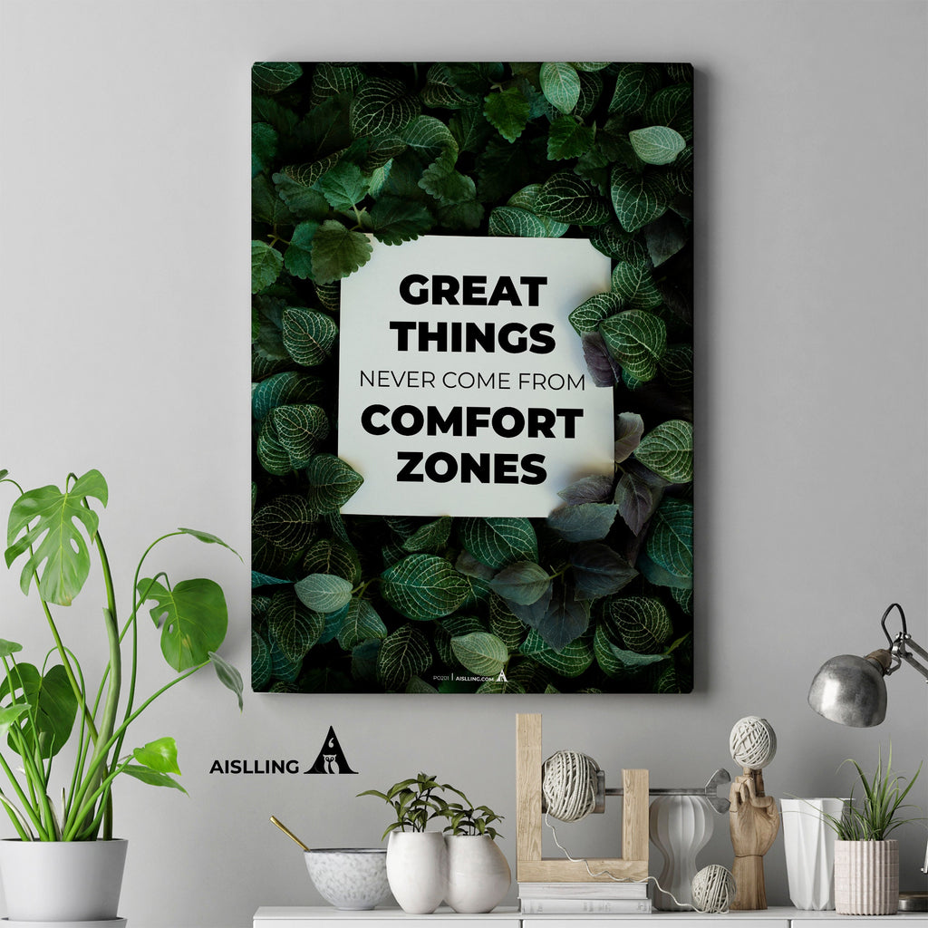 Aislling — Great Things Never Come From Comfort Zones Quote Poster Pintable's Inspirational Quote Poster Mo... | Aislling printable