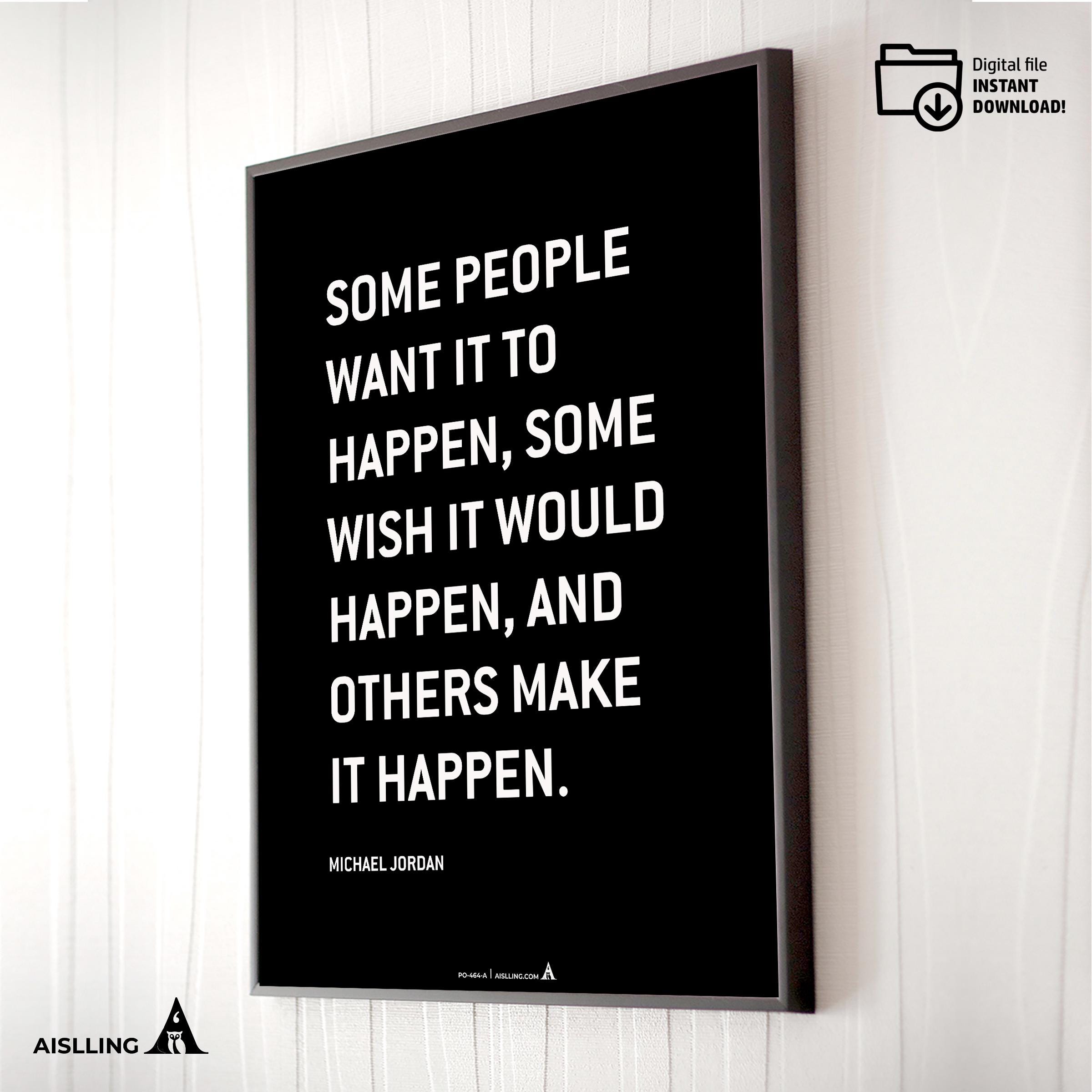 Aislling — Michael Jordan Quotes Digital Printable Wall Art Inspirational Quotes Jordan Mentality Poster Ba... | Aislling printable