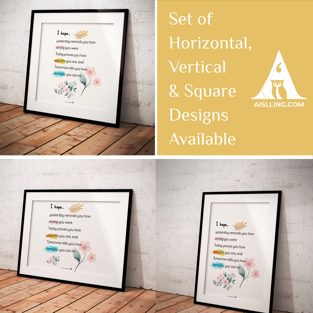 Aislling — I hope Posters Sign Kit Calming Decor Print Counselor Office Art Feelings SEL Kids Peace Classro... | Mindfulness printable