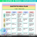 Gastritis 7 Day Meal Plan, Stomach Friendly Diet Plan, Printable Weekly Menu, Healthy Eating PDF, Gastritis... | Nutri Track printable