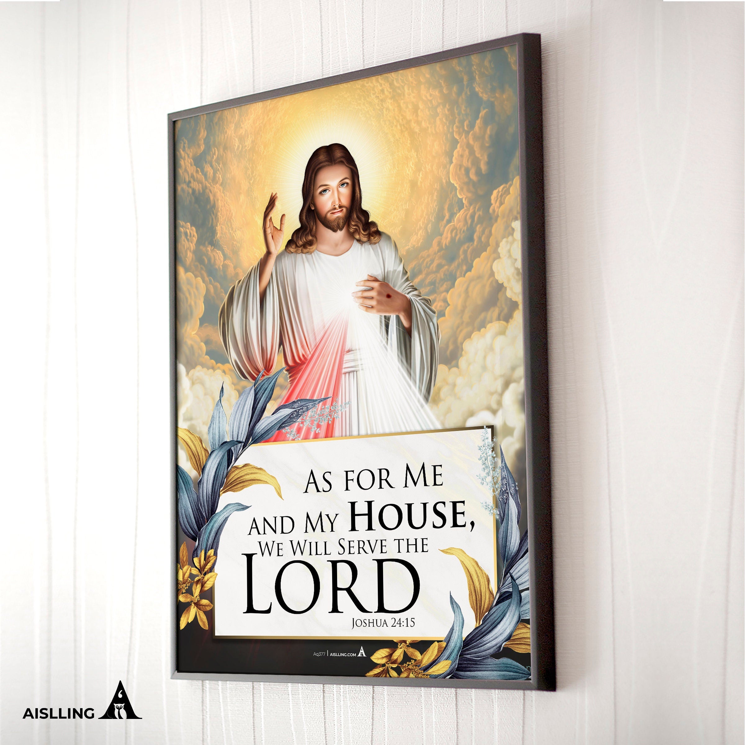 Aislling — As For Me And My House We Will Serve The Lord Poster, Christian Home Decor, Poster Printables, I... | Aislling printable