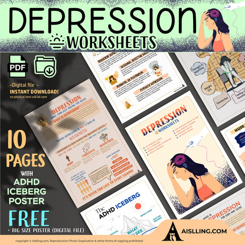 Acceptance And — The depression spiral worksheets, therapy worksheets, positive mindset, self, esteem works... | Mindfulness printable