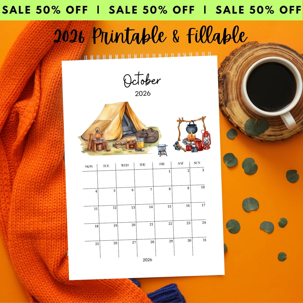 2026 Calendar — Farmhouse Calendar Bundle 2026, Printable Monthly Planners, Digital Download Calendar, A4, ... | Bloom Joyfully printable