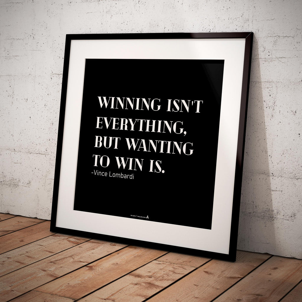 Aislling — Vince Lombardi Quote Poster: Winning Isn't Everything, Printable Motivational Art, Inspirational... | Aislling printable