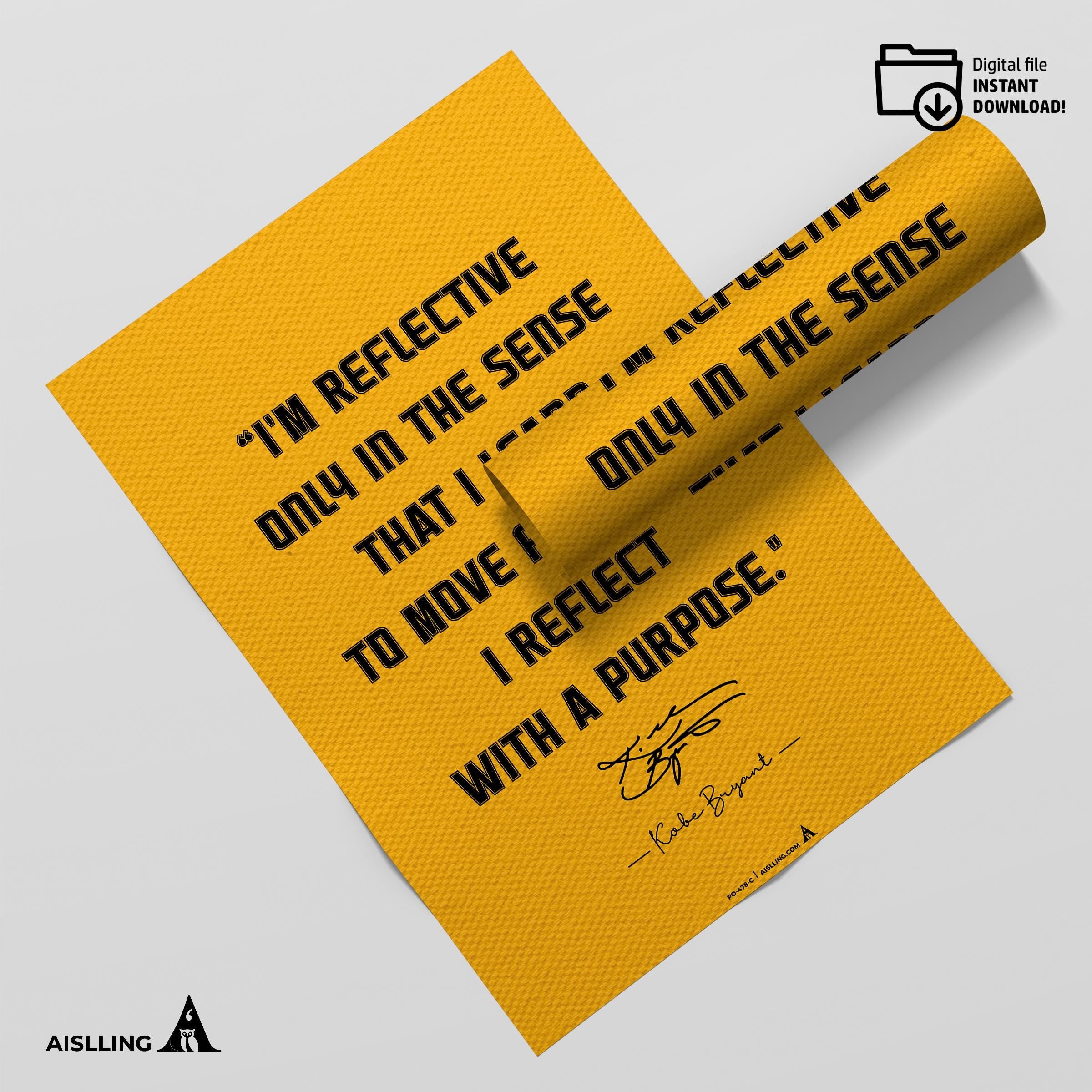 Aislling — Kobe Bryant Mamba Mentality Quotes, NBA Sports, Printable NBA Poster, Teenager kid basketball gi... | Aislling printable