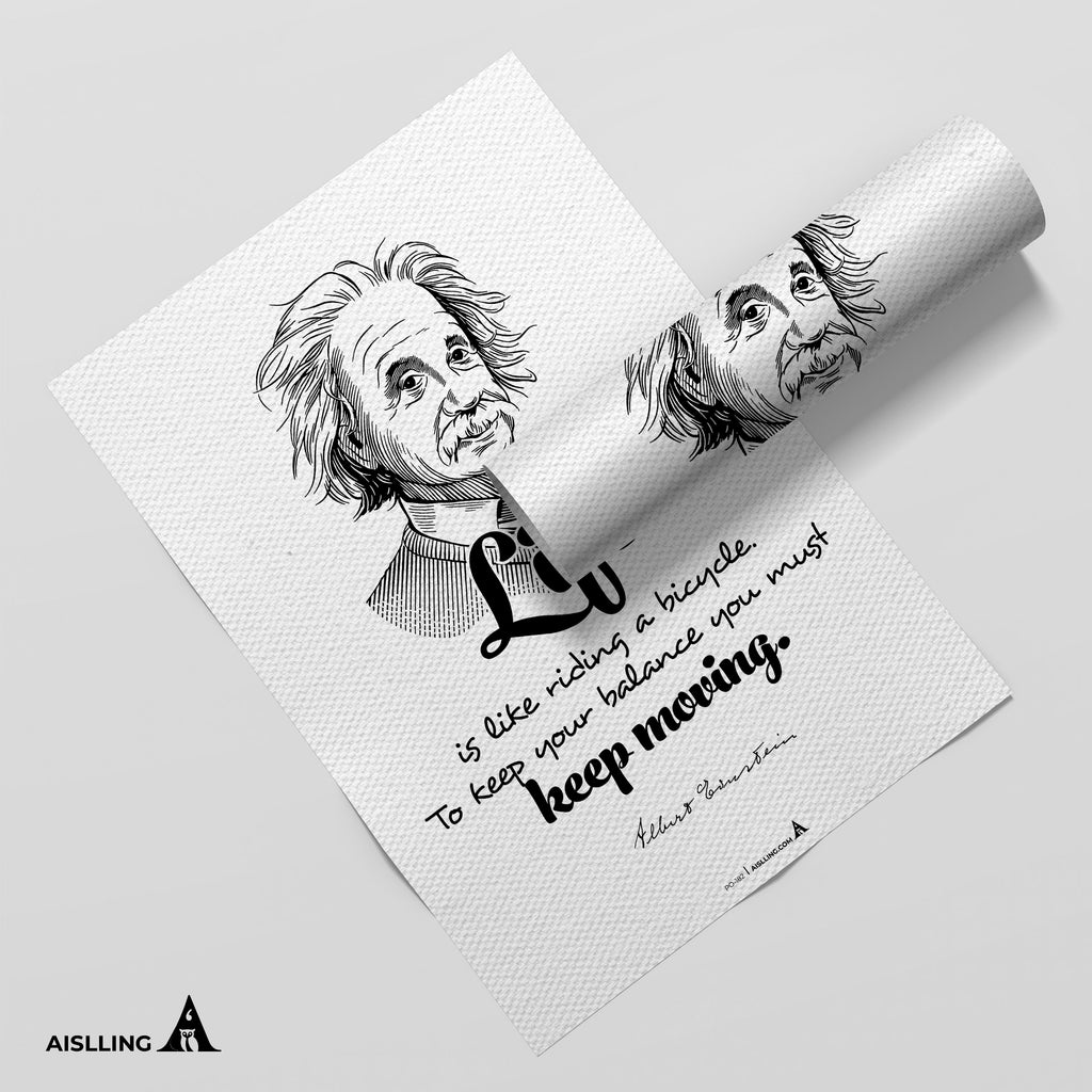Aislling — Albert Einstein Quotes, Life is like riding a bicycle Printables, Inspirational Quote Poster, Mo... | Aislling printable