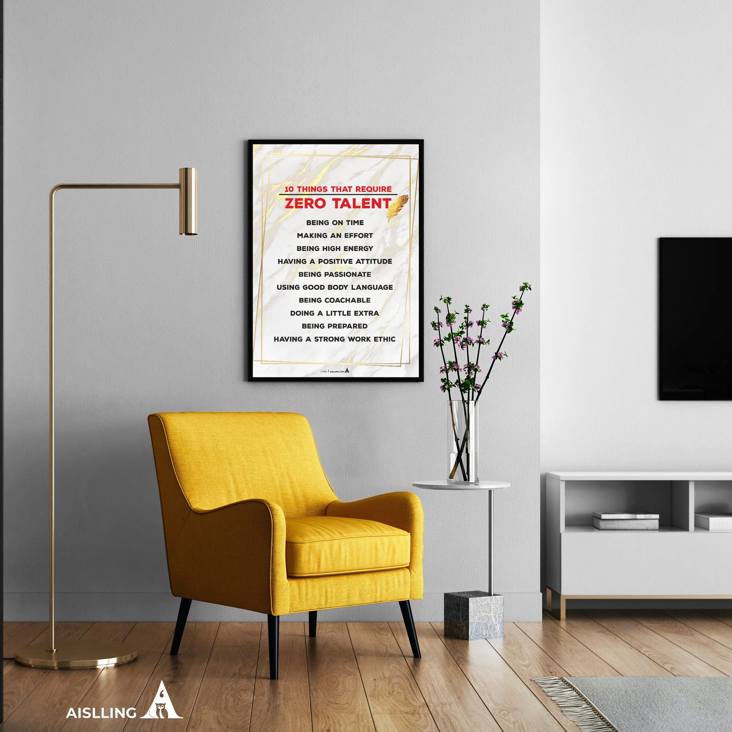 Aislling — Things That Require Zero Talent Quote, Printables, Inspirational Quote Poster, Motivational Art,... | Aislling printable