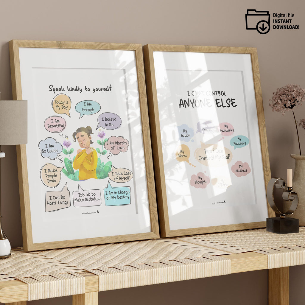 Aislling Design — counselor poster set minimal counselor sign bundle counseling poster bundle gift for ther... | Mindfulness printable