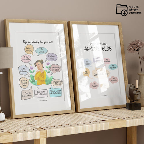 Aislling Design — counselor poster set minimal counselor sign bundle counseling poster bundle gift for ther... | Mindfulness printable