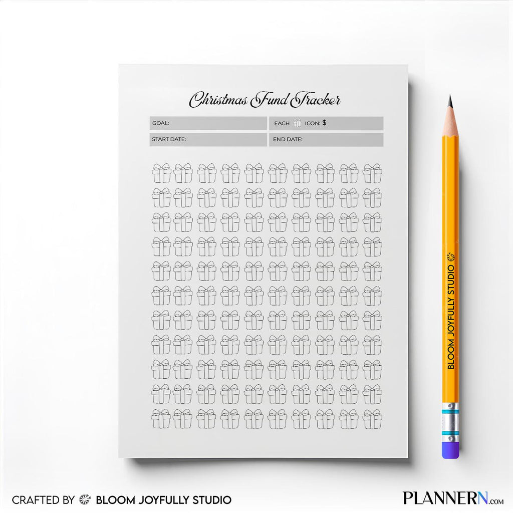 Budget Planner — Christmas Savings Tracker PRINTABLE, Christmas Fund Tracker, Holiday Savings Planner, Chri... | Bloom Joyfully printable