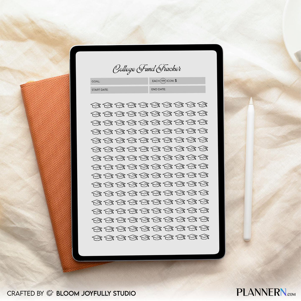 Budget Planner — College Fund Tracker Printable, Savings Goal PDF, College Savings Planner, Education Fund ... | Bloom Joyfully printable