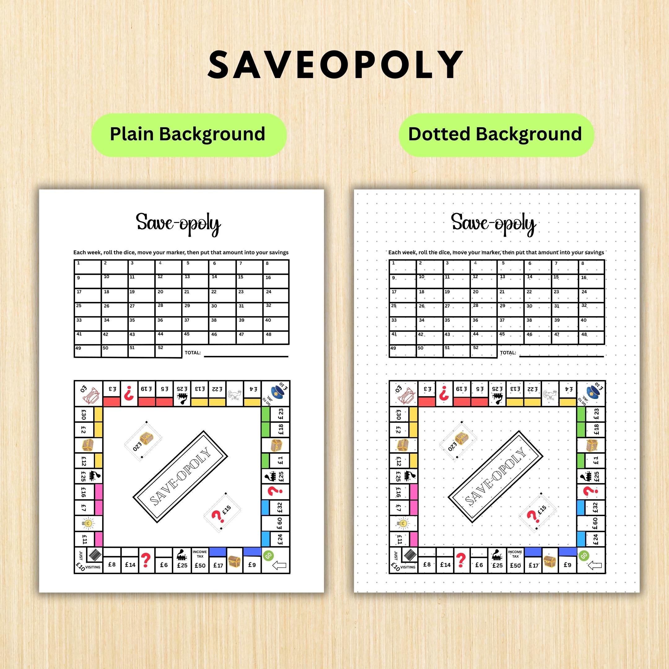 Budget Challenge — Save, opoly Savings PRINTABLE, Savings Challenge, Savings Game, Budgeting Game, Savings ... | Bloom Joyfully printable