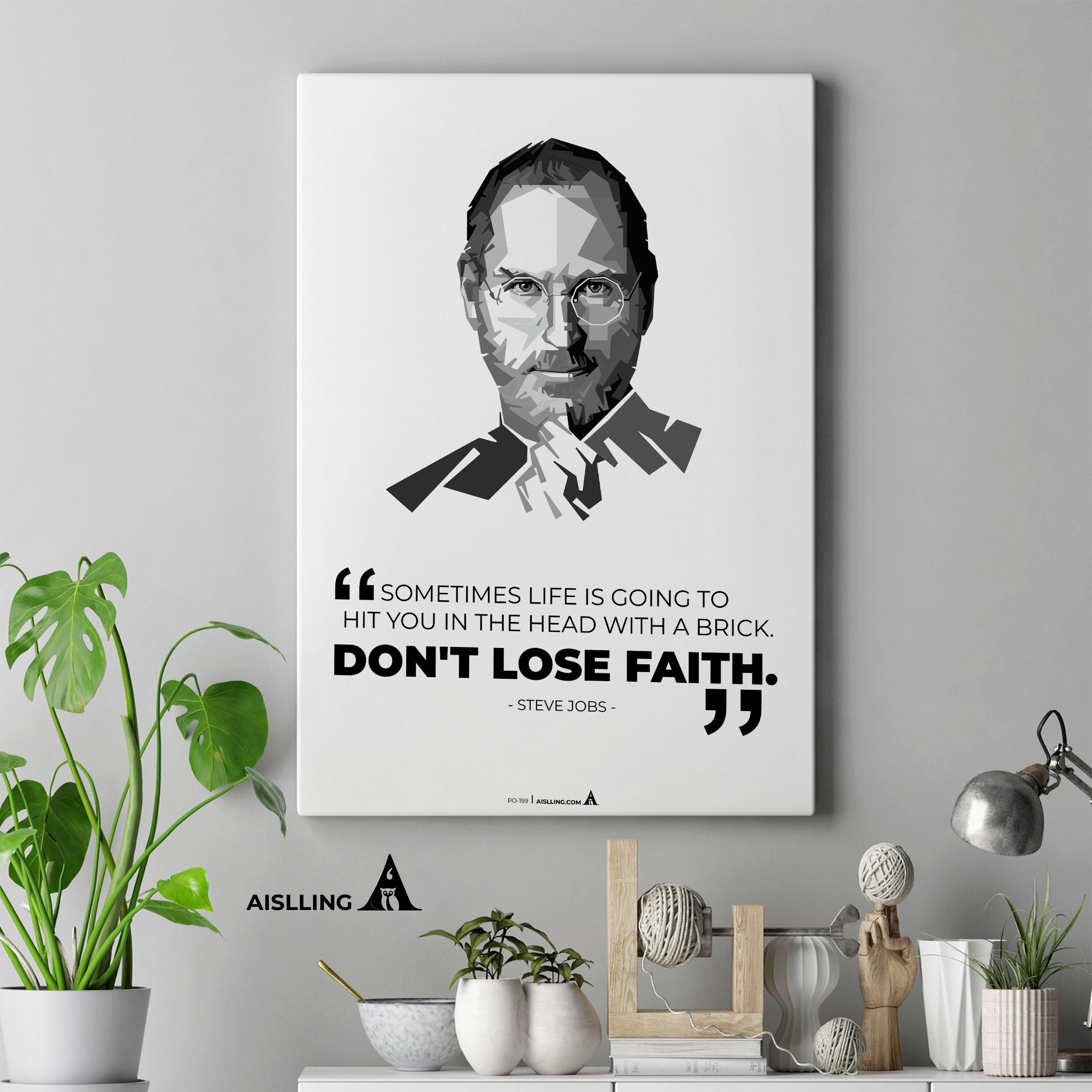 Aislling — Sometimes life is, Steve Jobs Quote Poster Printables, Inspirational Quote Poster, Motivational ... | Aislling printable