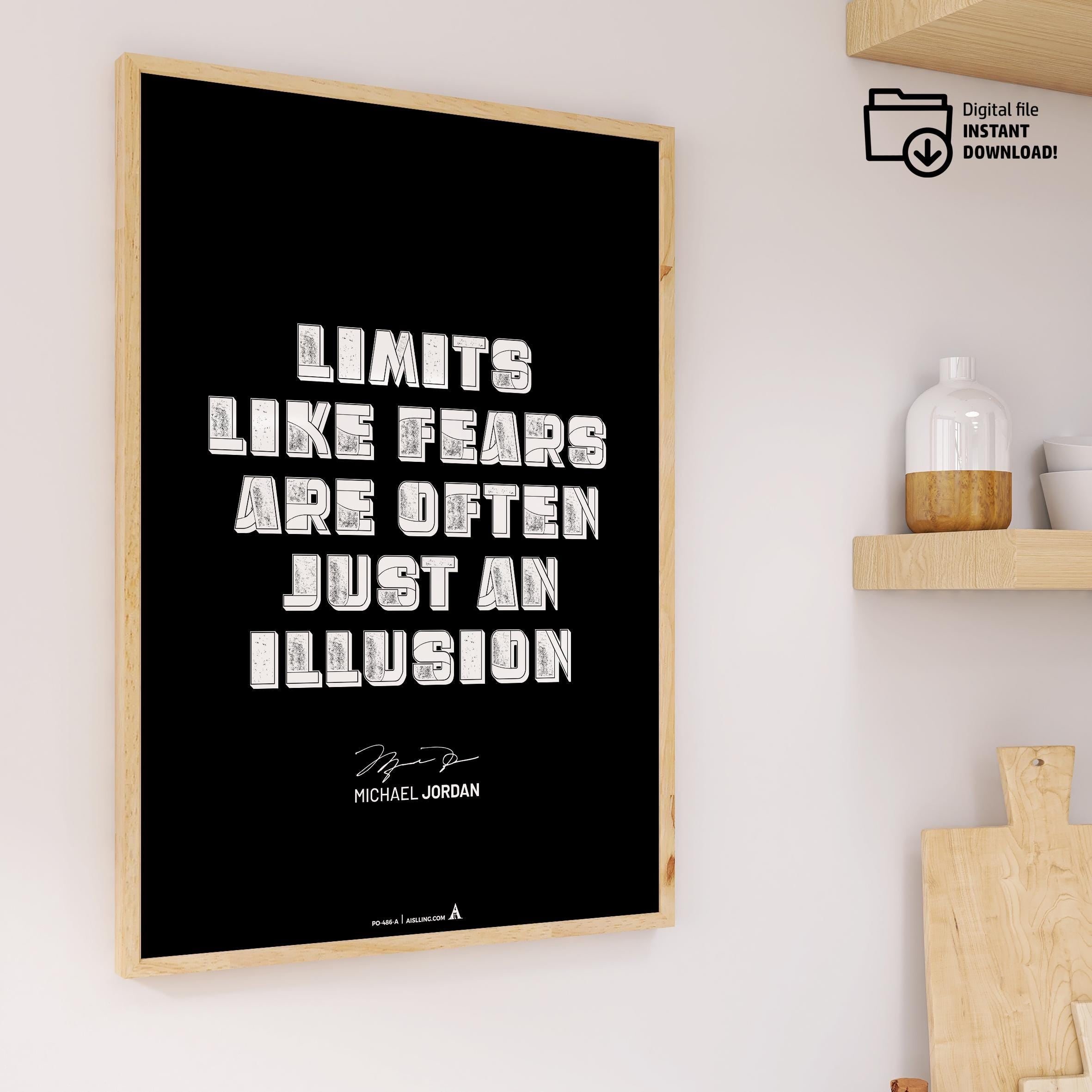 Athlete Quote — Michael Jordan Motivational Quote Print: Basketball Wall Art (Digital Download) | Aislling printable