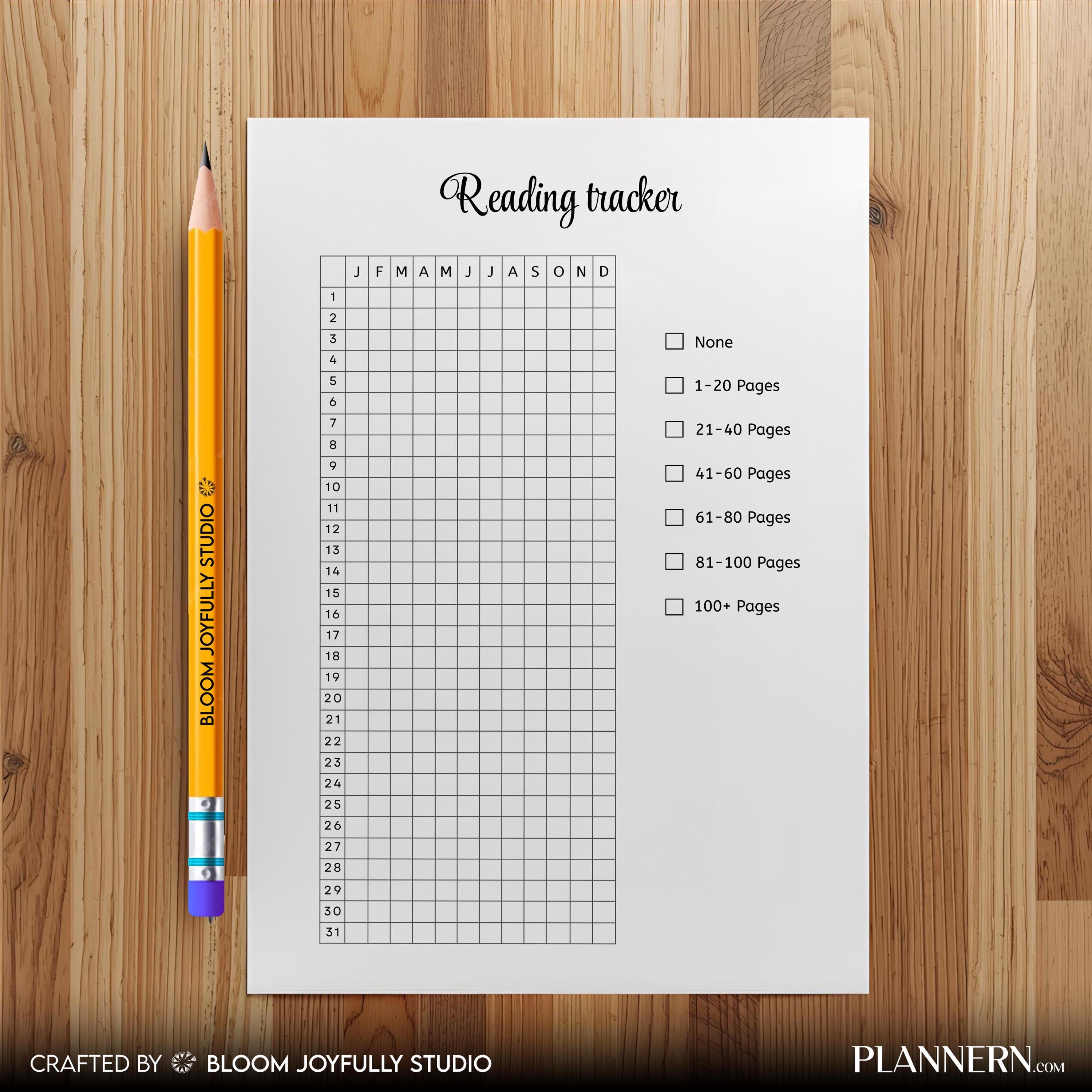 Book Journal — Reading Tracker PRINTABLE, Reading Tracker, Reading Log, Habit Tracker, Book Tracker, Book J... | Bloom Joyfully printable