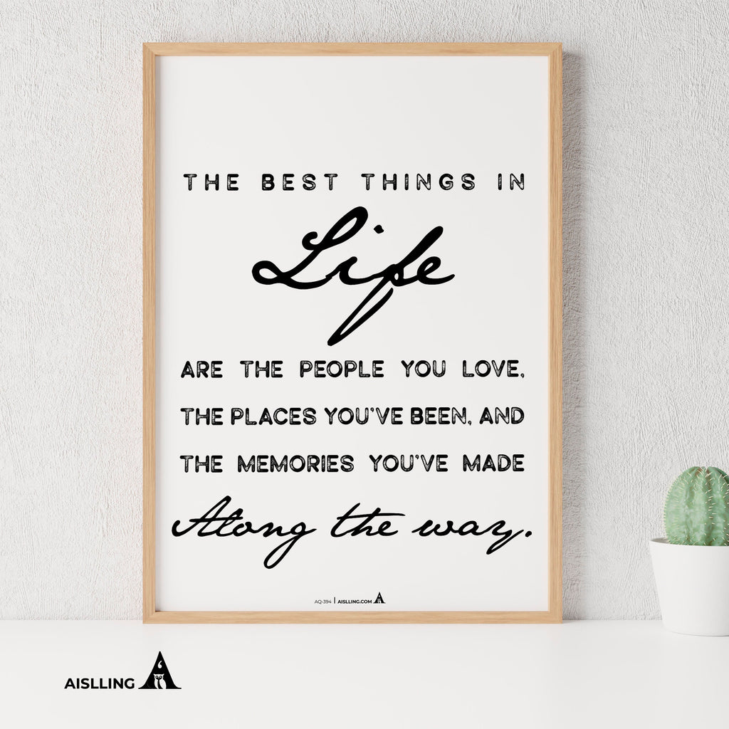 Aislling — The best things in life, Printable wall art, Inspirational quote, Positive quotes, Quote print, ... | Aislling printable