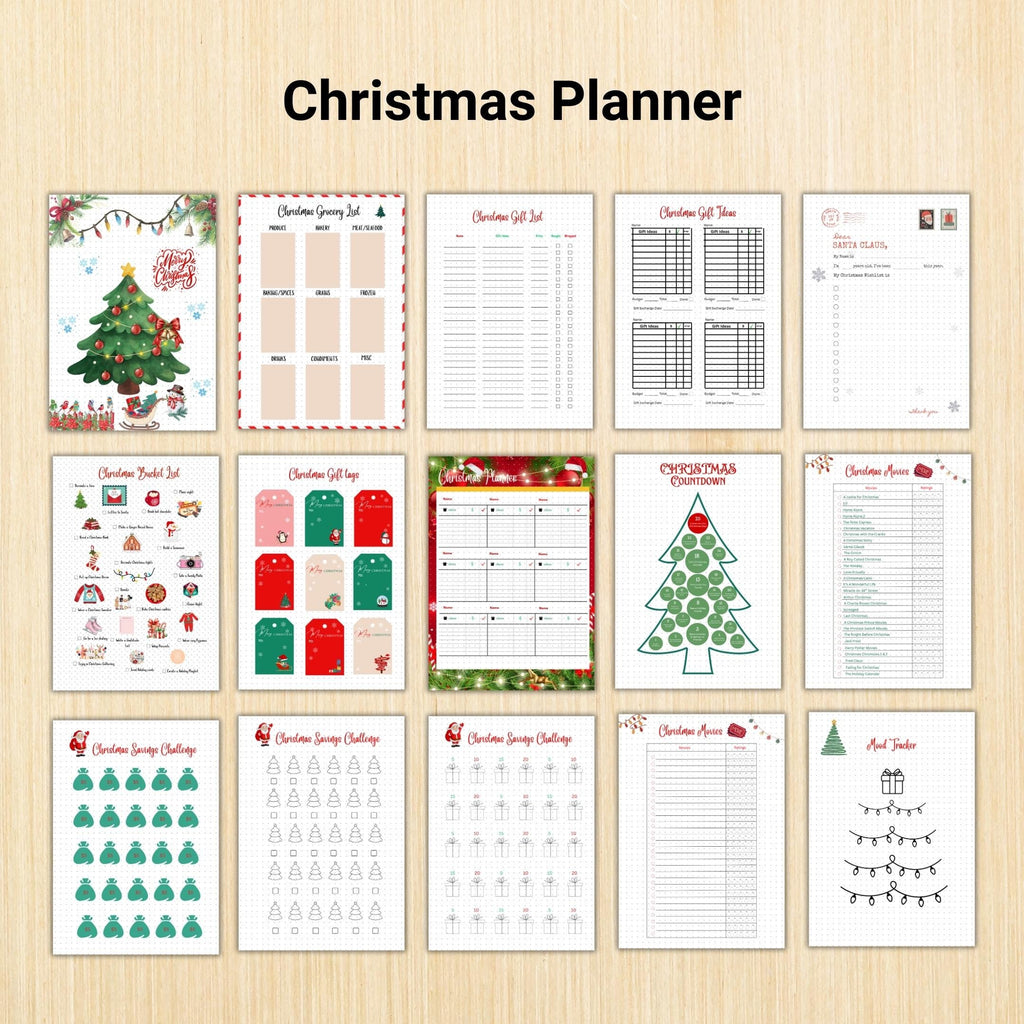 Christmas Budget — CHRISTMAS JOURNAL BUNDLE, Digital Planner Pages, Printable Planner, A4 & A5 Size | Bloom Joyfully printable