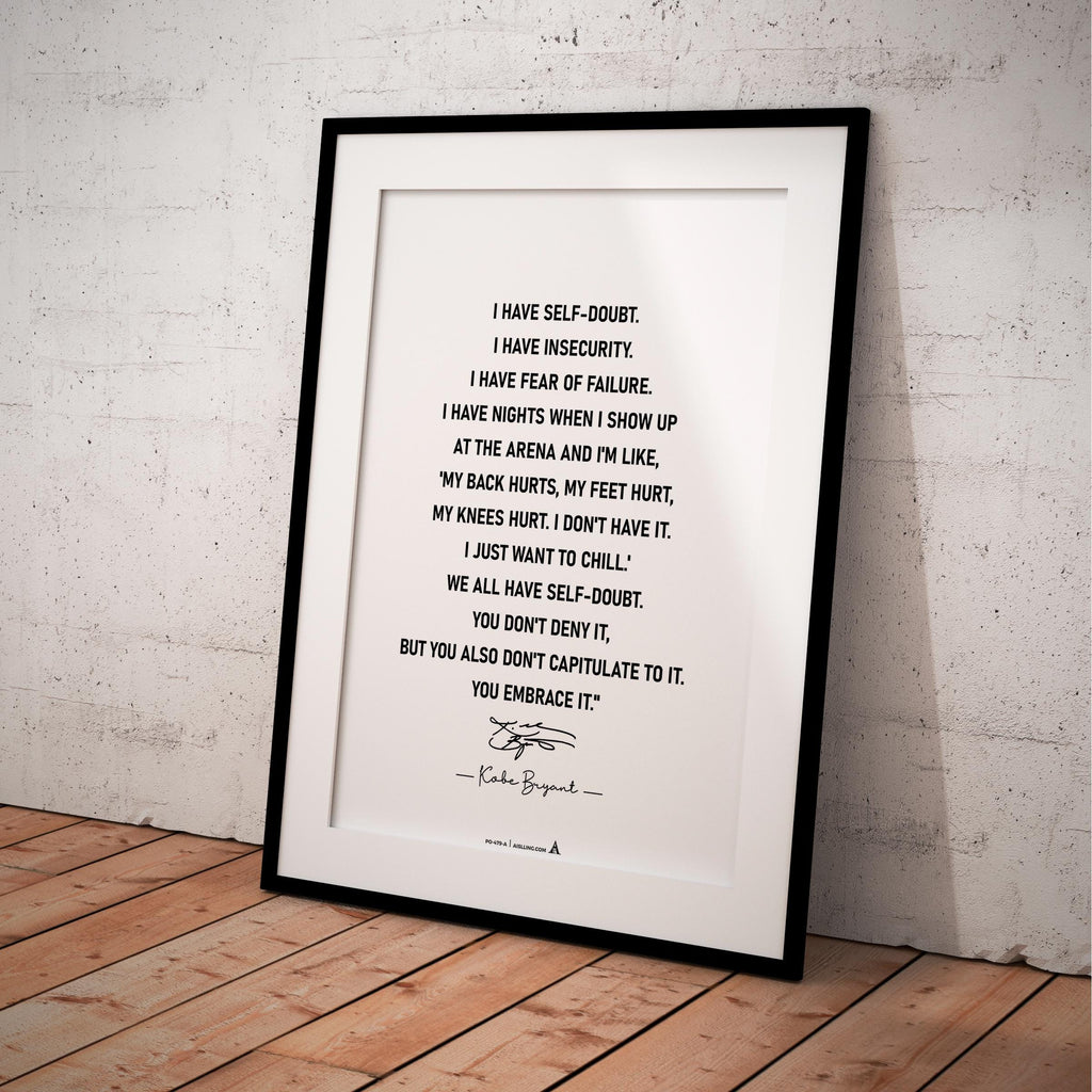 Aislling — Kobe Bryant Mamba Mentality Quote Poster: Basketball Wall Art (Digital Download) | Aislling printable