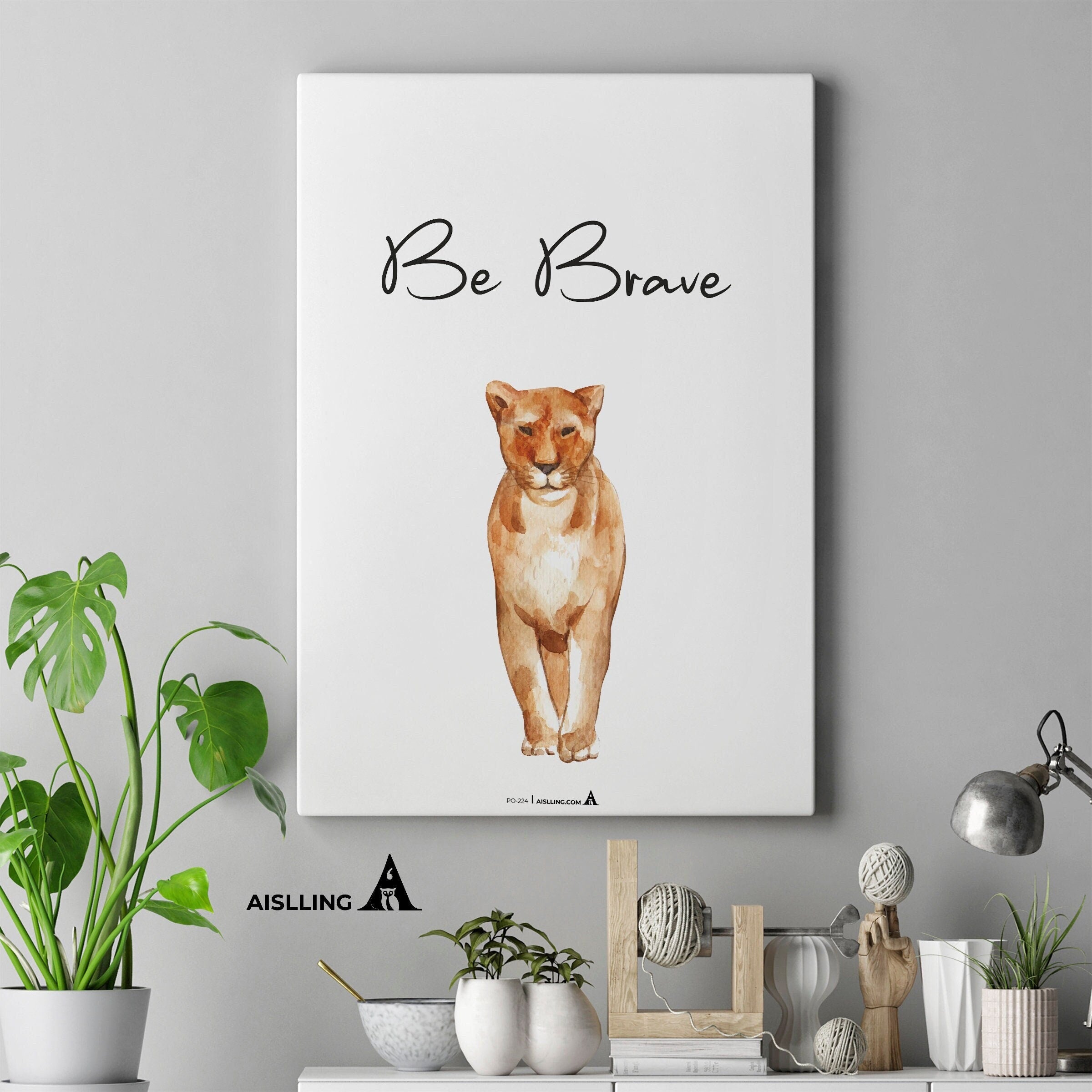 Aislling — Be Brave, Quote Poster Printable Inspirational Quote Poster Motivational Art Famous Quotes | Aislling printable