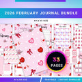 Aesthetic Planner — FEBRUARY Self, Love Bundle, Daily Reflection, Mental Health, Gratitude, Mood Tracker, A... | Mindfulness printable