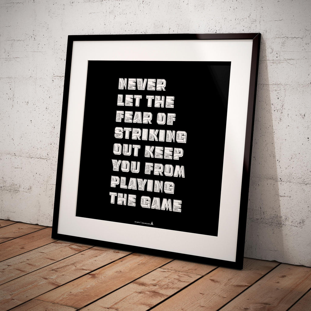 Aislling — Never Let the Fear of Striking out Keep you From Playing the Game Babe Ruth Quote Digital Printa... | Aislling printable