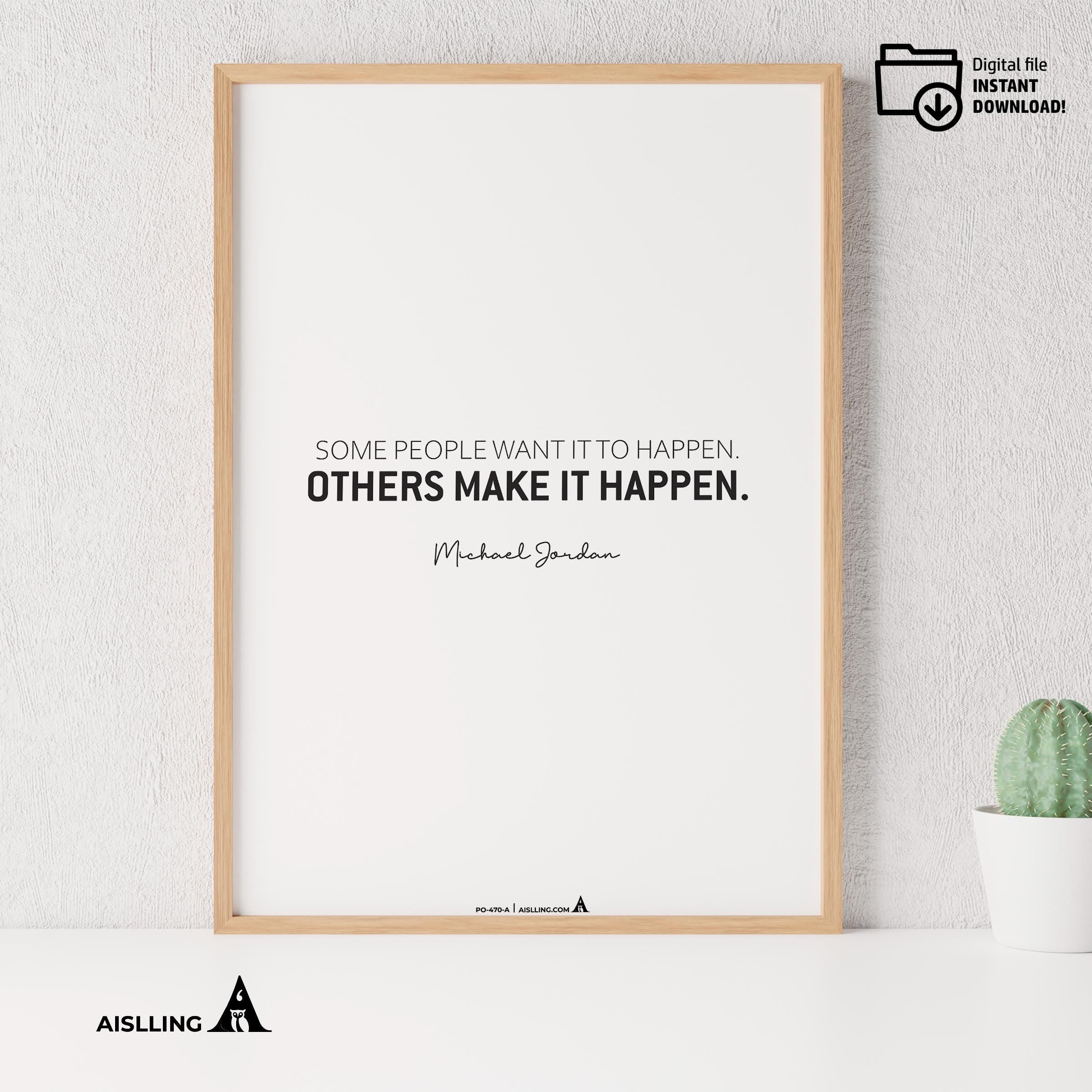 Aislling — Motivational Quotes, some people want it to happen, Michael Jordan, NBA Sports, Printable NBA Po... | Aislling printable