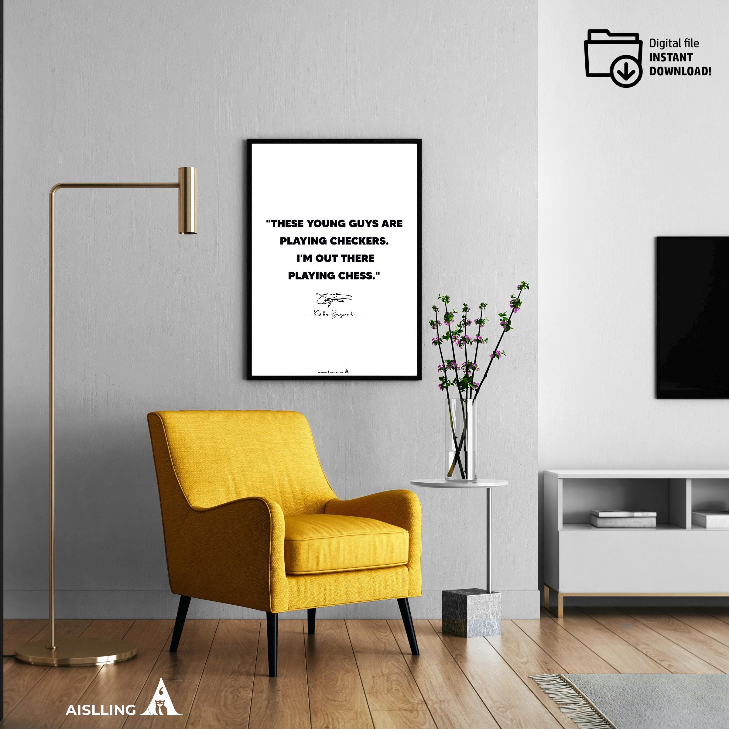 Aislling — Kobe Bryant Mamba Mentality Quote Poster: Basketball Wall Art (Digital Download) | Aislling printable