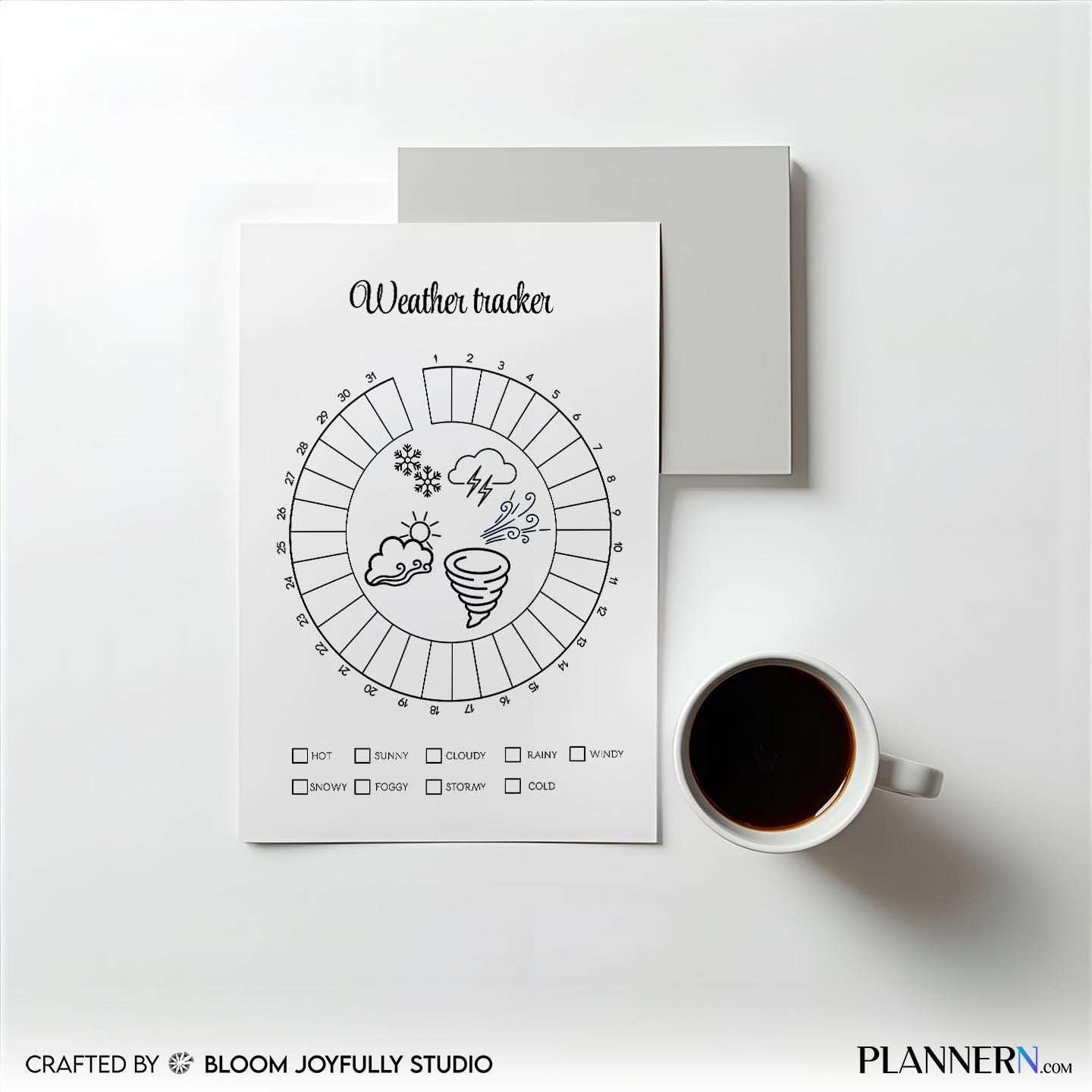 Climate Tracker — Weather Tracker Printable, Daily Weather Log, Homeschool Science Worksheet, Monthly Clima... | Aislling printable