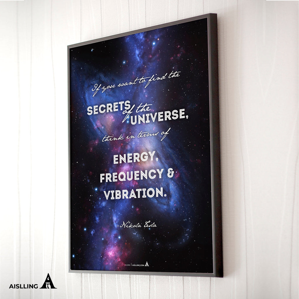 Aislling — If you want to find the secrets of the universe, Nikola Tesla Quote Poster Printables, Inspirati... | Aislling printable