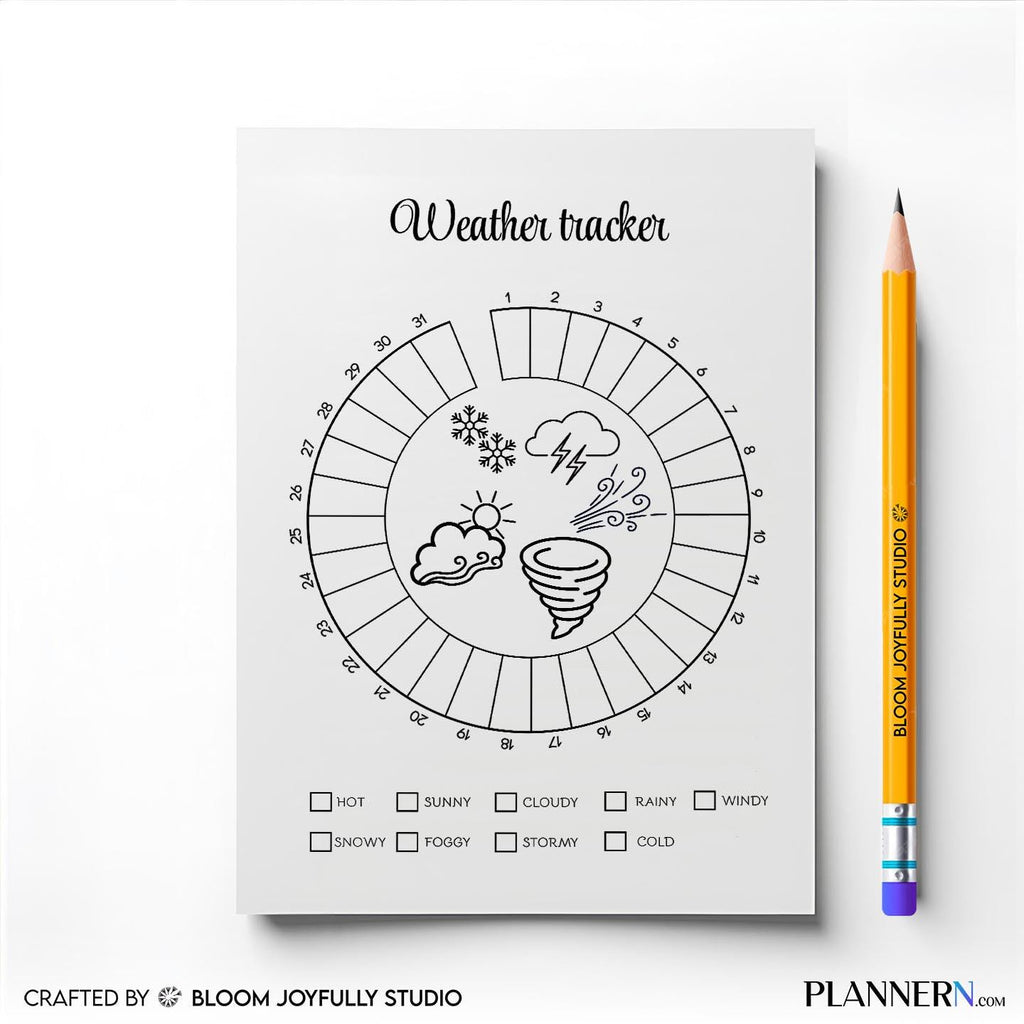 Climate Tracker — Weather Tracker Printable, Daily Weather Log, Homeschool Science Worksheet, Monthly Clima... | Aislling printable