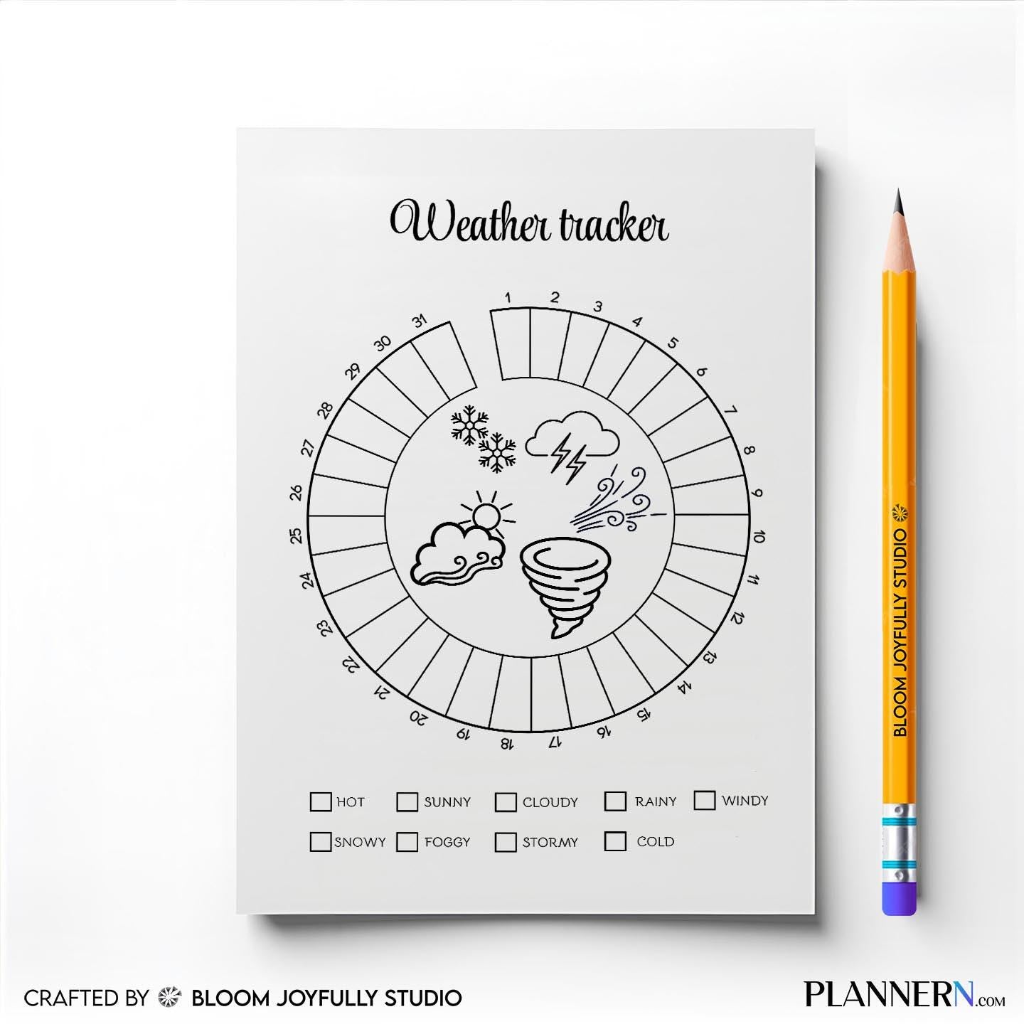 Climate Tracker — Weather Tracker Printable, Daily Weather Log, Homeschool Science Worksheet, Monthly Clima... | Aislling printable
