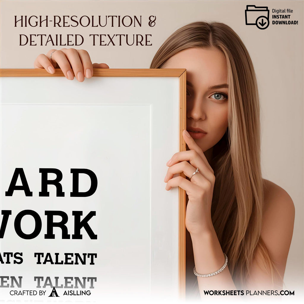 Aislling — Hard work beats Quotes, NBA Sports, Printable NBA Poster, Teenager kid basketball gift, NBA post... | Aislling printable