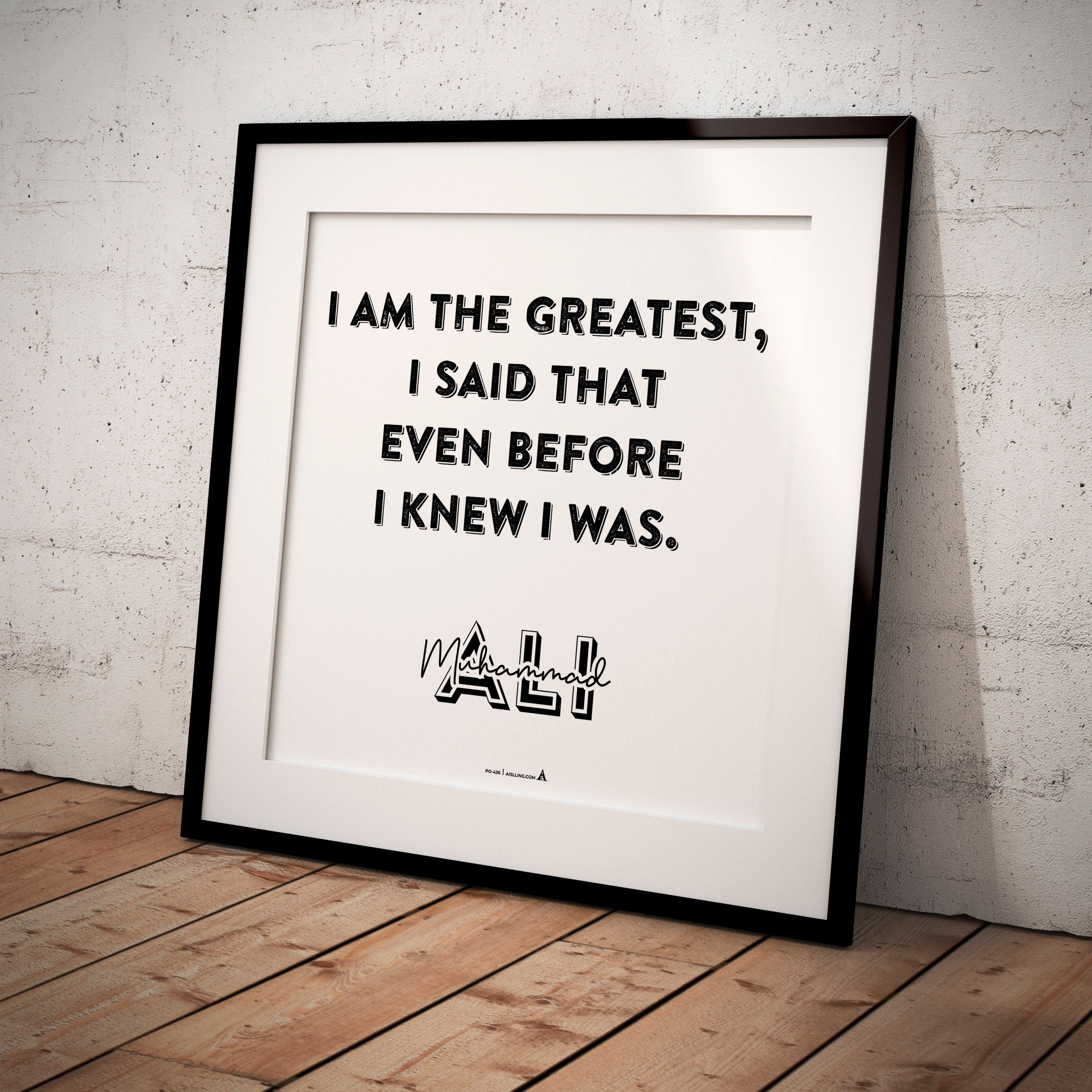 Aislling — Muhammad Ali Poster Quote Boxing Sports Quotes Posters Decorations Growth Mindset Décor Classroo... | Aislling printable